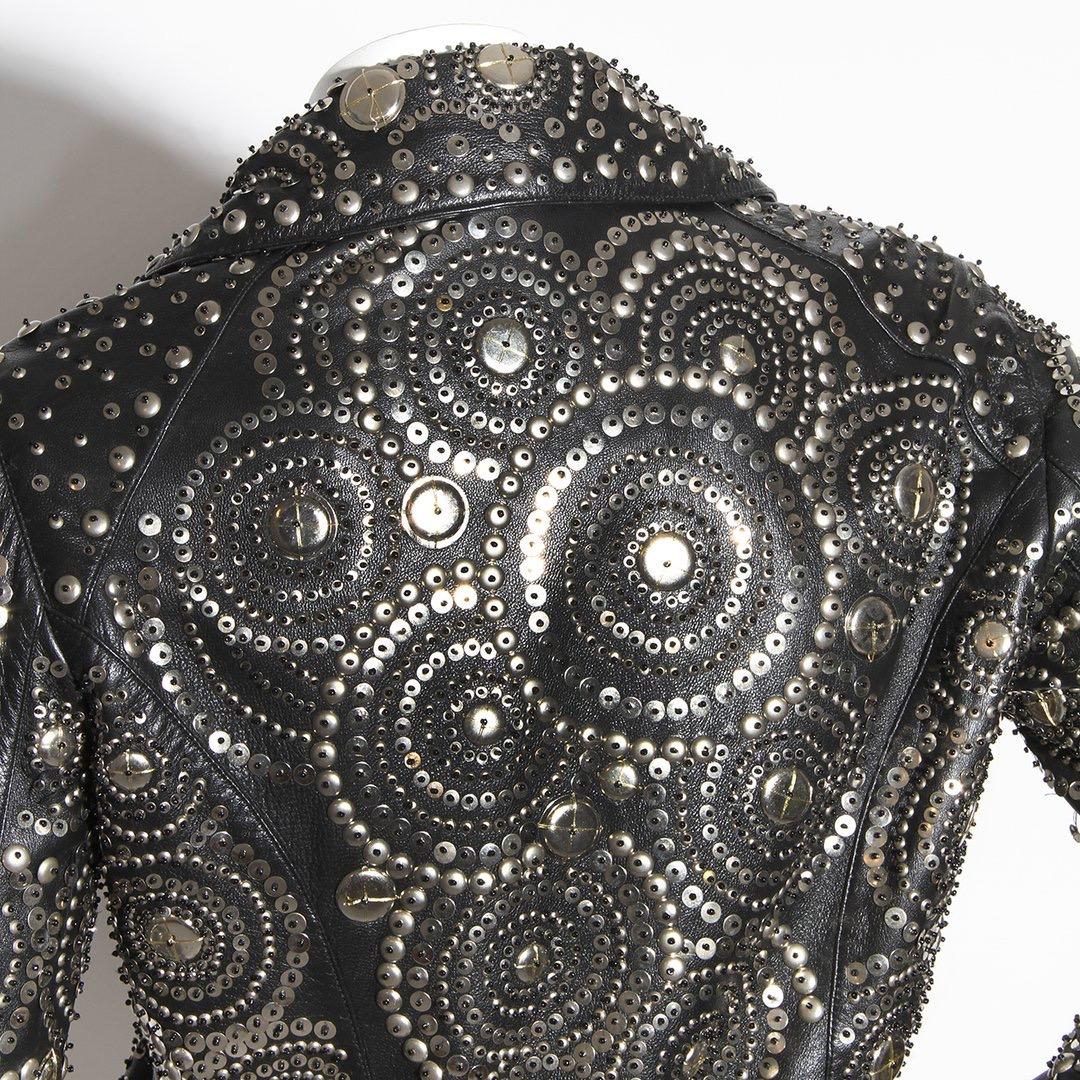 Naeem Khan Studded Leather Jacket F/W 2010 In Good Condition In Los Angeles, CA