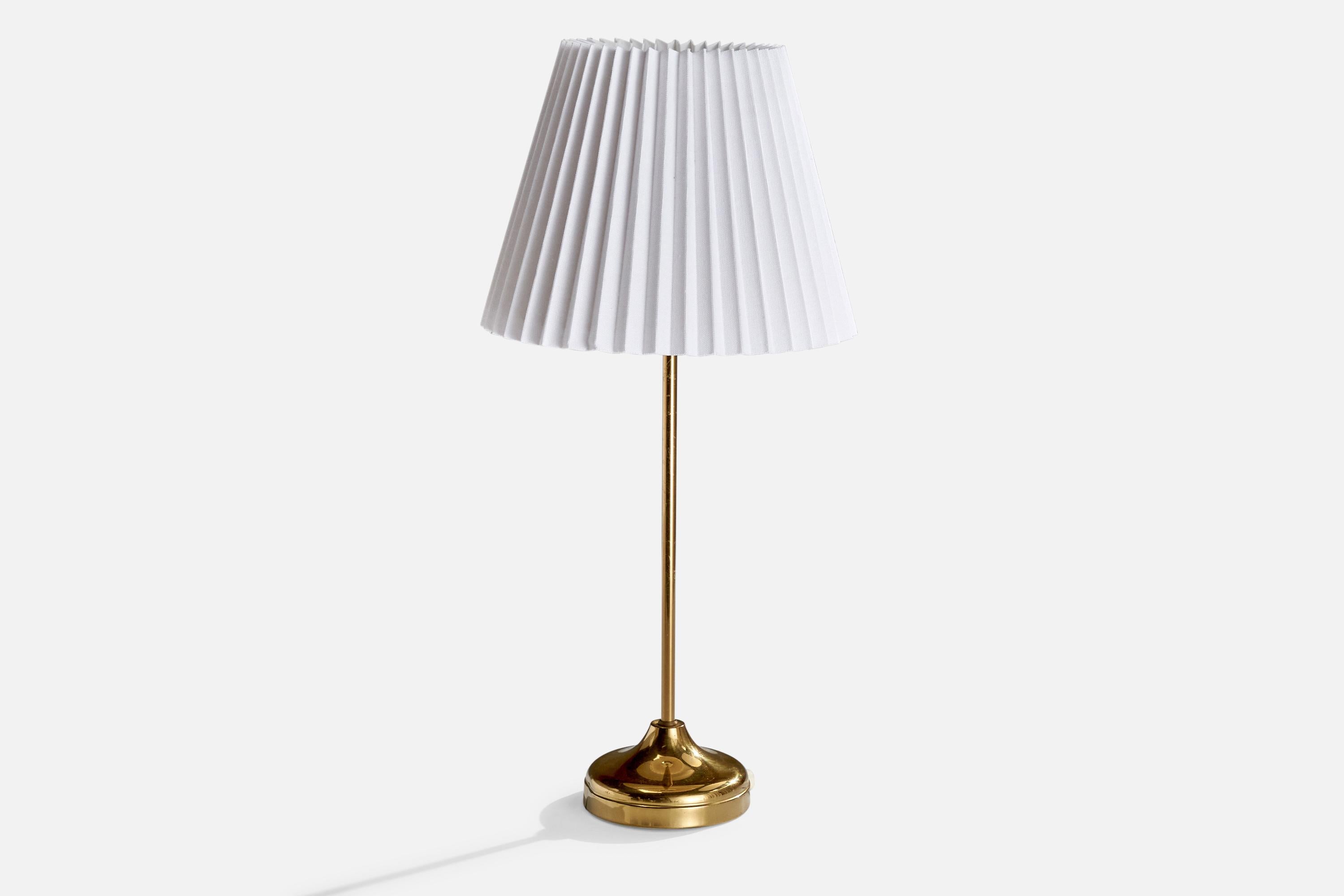 Scandinave moderne Nafa, lampes de bureau, laiton, Suède, années 1960 en vente