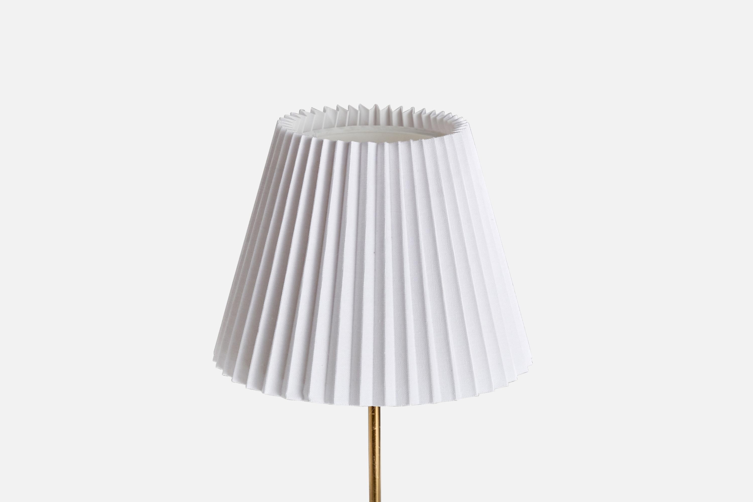 Suédois Nafa, lampes de bureau, laiton, Suède, années 1960 en vente