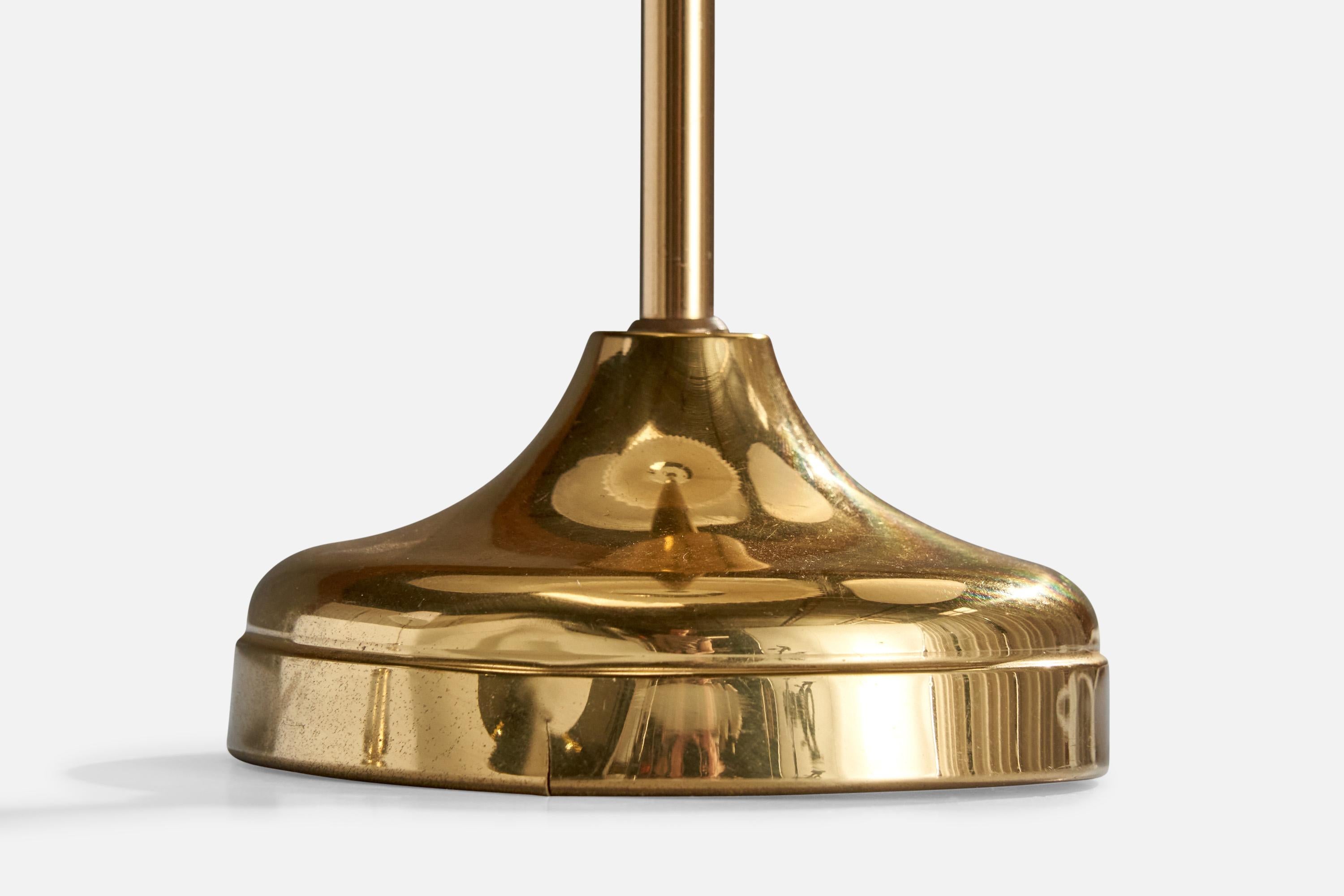 Nafa, lampes de bureau, laiton, Suède, années 1960 en vente 1