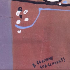 Romanian abstract figurative painting by Nafir Boaba, 'Concubines', nudes