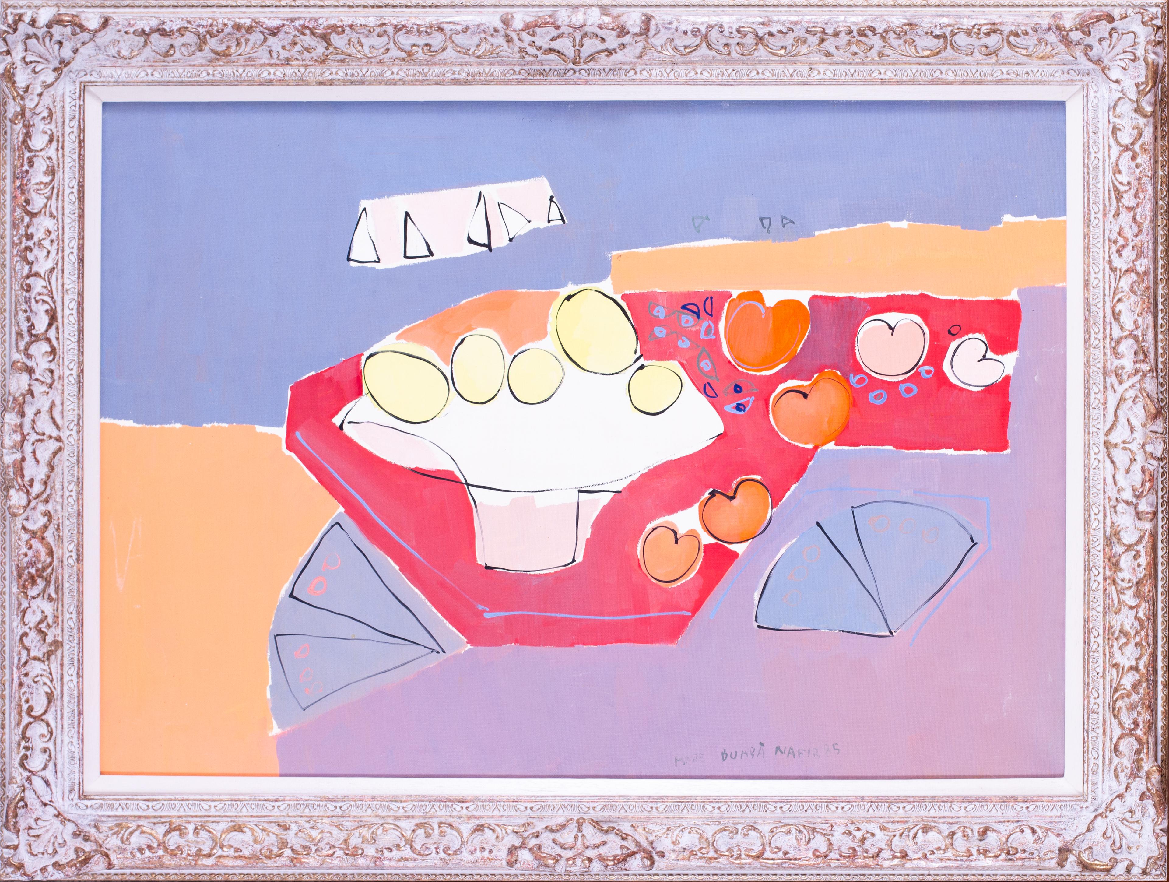 Abstraktes rumänisches Stillleben von Nafir Boaba 
Mare et fruits
