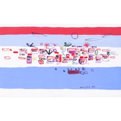 Romanian abstract still life painting by Nafir Boaba 'Mare'