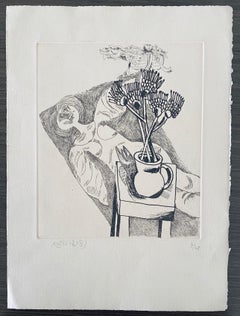 Israeli Judaica Etching Print Bezem