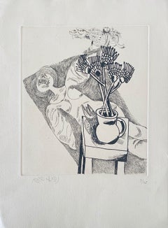 Israeli Judaica Etching Print Bezem