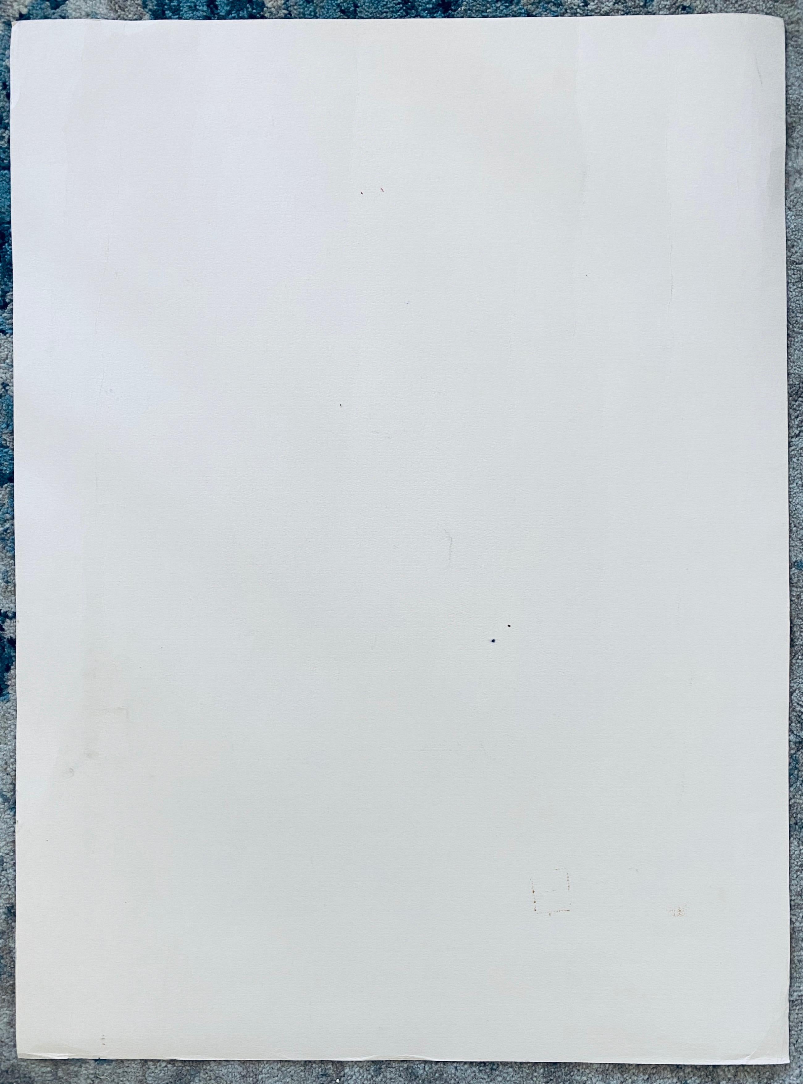 Abstrakte israelische surrealistische Judaica-Lithographie Naftali Bezem, Israel im Angebot 5