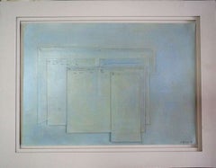 Epifania di Luciano Berio Grande collage astratto Pittura israeliana