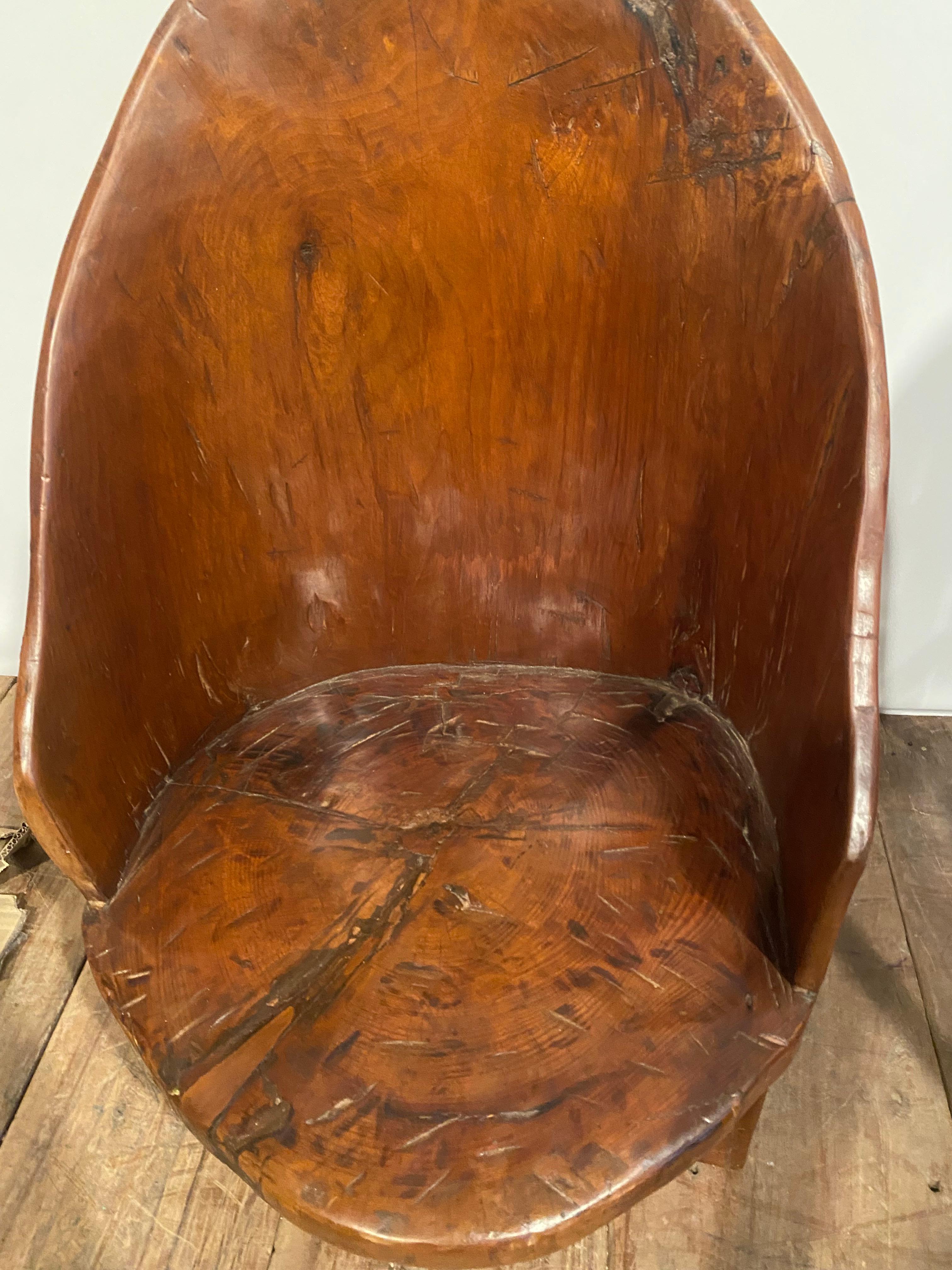 Hand-Carved Naga chair For Sale