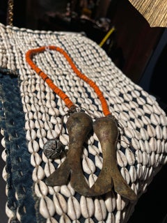 Naga Konyak double fish tail trophy necklace