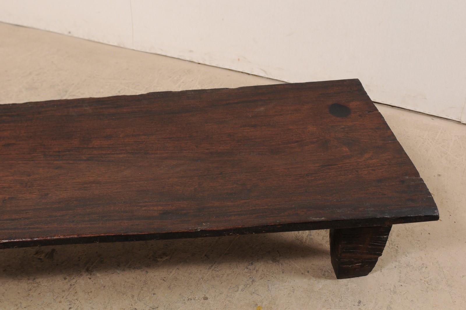 Naga Wood Coffee Table or Bench from the Early 20th Century 3