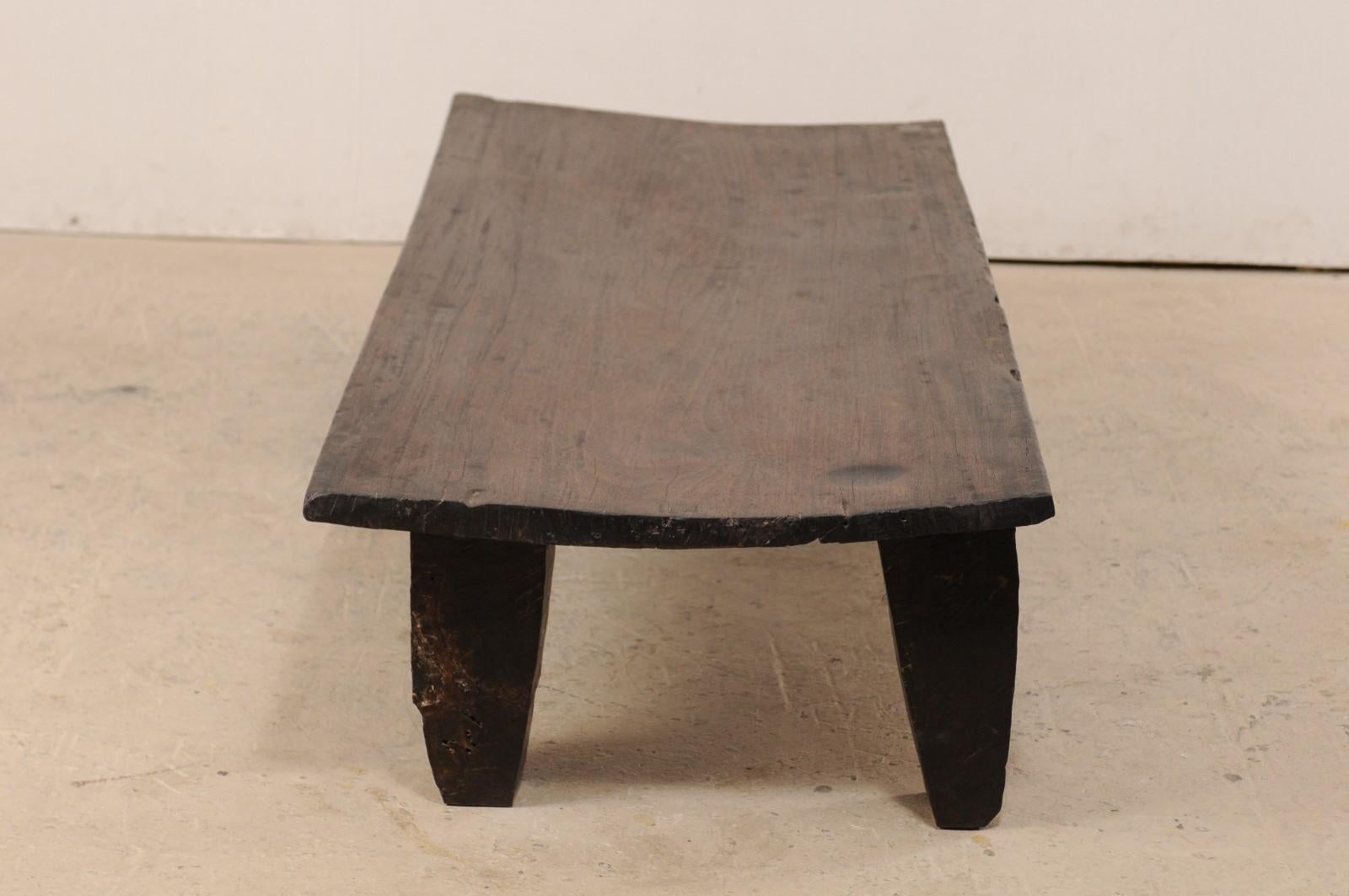 Hand-Crafted Naga Wood Coffee Table or Bench from the Early 20th Century