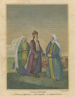 Nagai Tartars – Traditional Dress of Women of Distinction, c.1810 Engraving