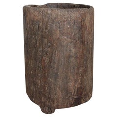 Nagaland Wood Trunk Planter, India 1900s