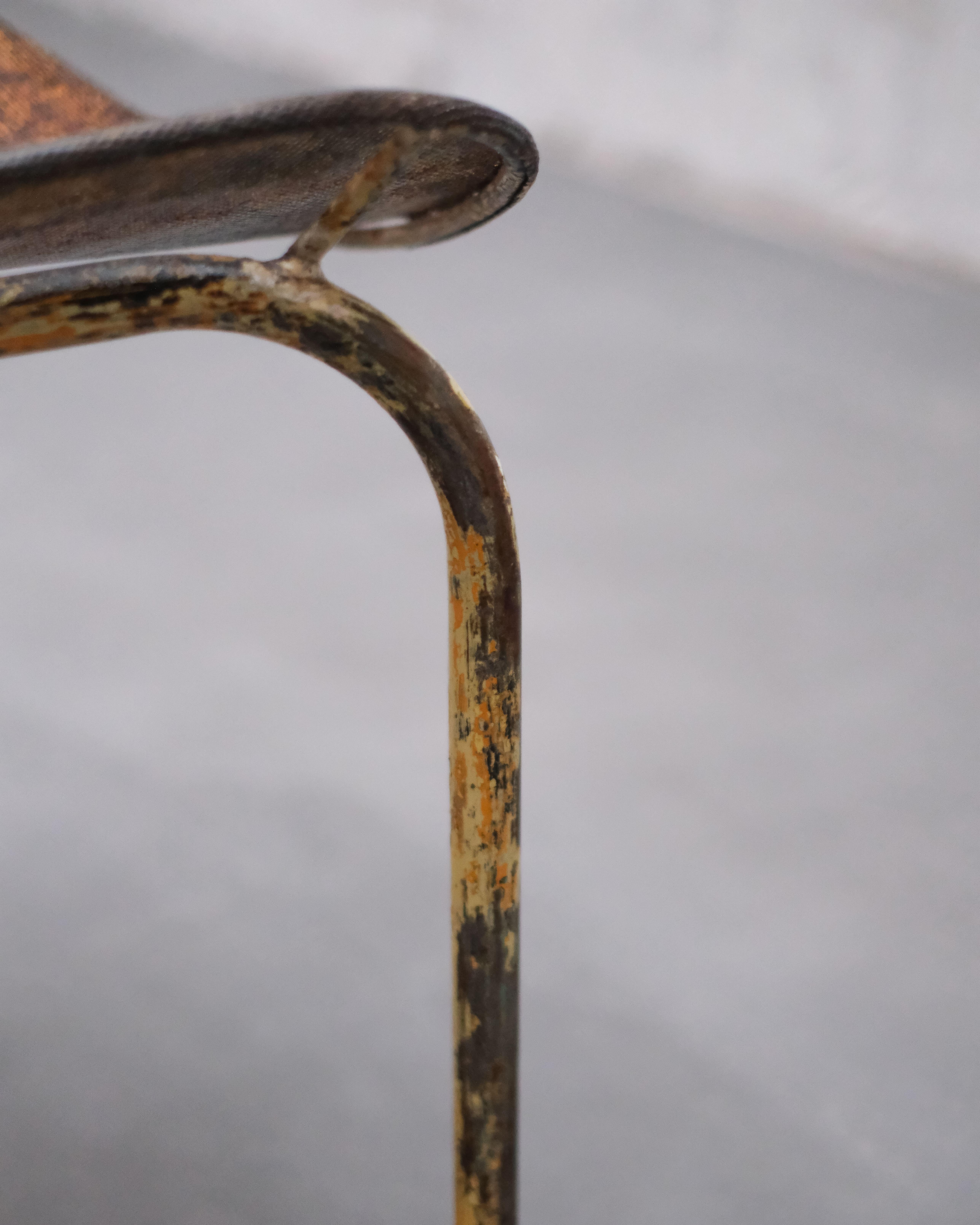 Steel Nagasaki chair by Mathieu Mategot For Sale