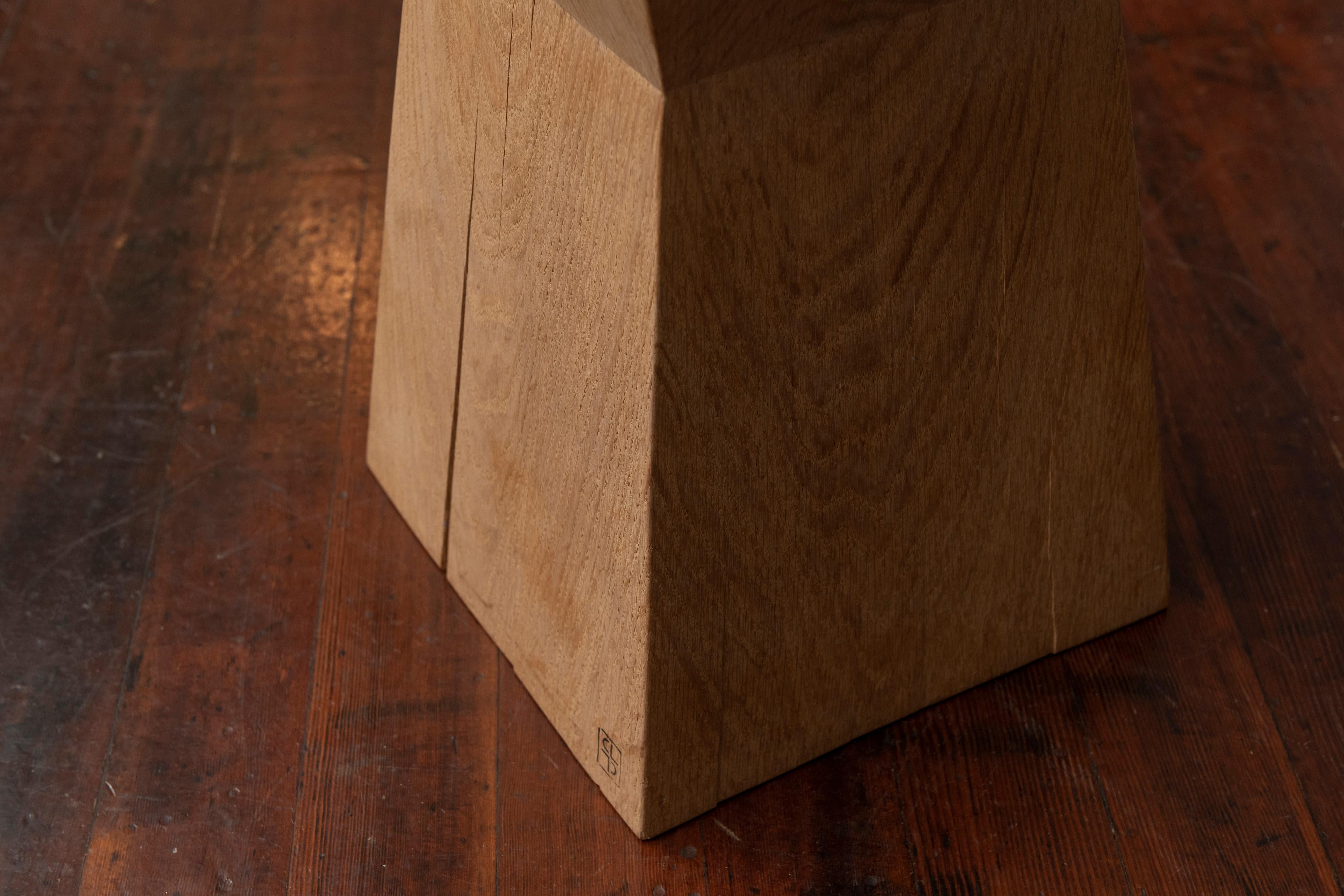 Oak Nagato Side Table by Christian Liaigre For Sale