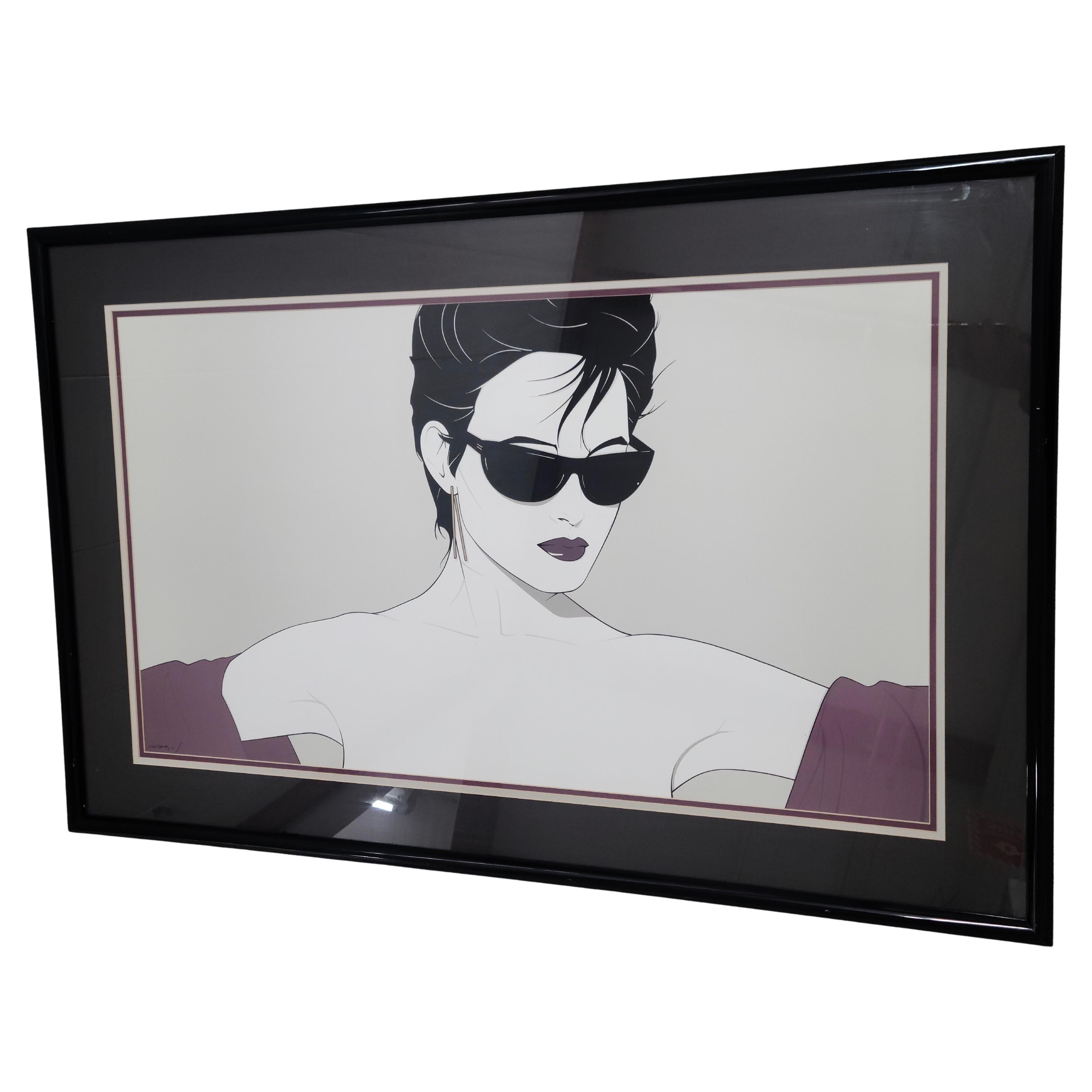 Nagel Sonnenbrille, Lithographie, gerahmter Druck im Zustand „Gut“ im Angebot in Fraser, MI