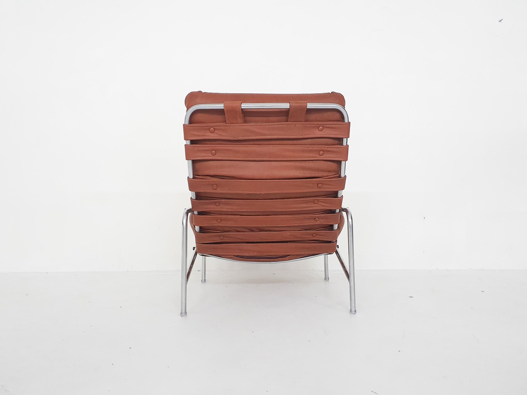 “Nagoya” Leather Lounge Chair by Martin Visser for ’t Spectrum, 1969 In Good Condition In Amsterdam, NL