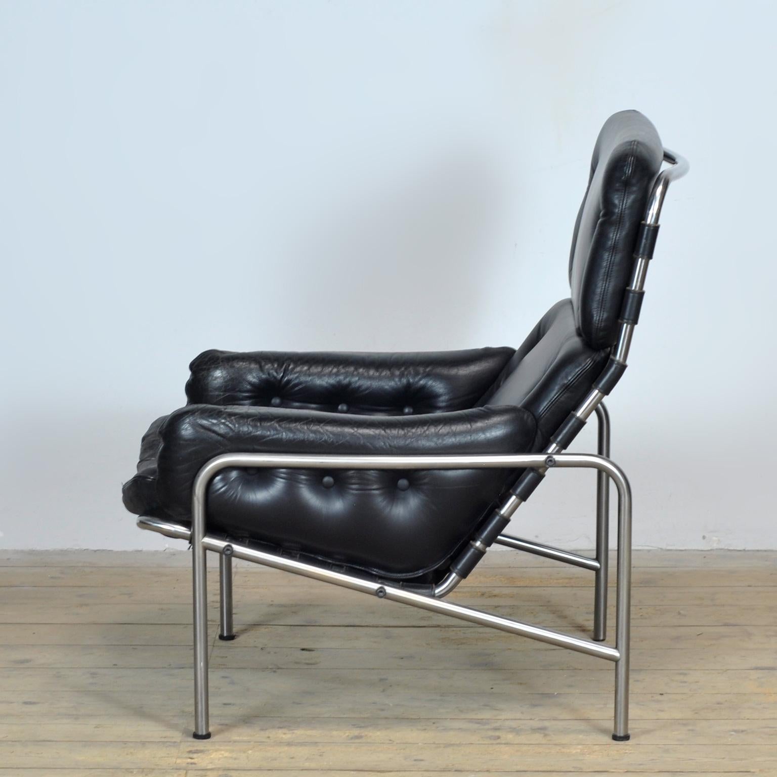Nagoya SZ09 schwarzer Loungesessel von Martin Visser, 1960er Jahre im Zustand „Gut“ im Angebot in Amsterdam, Noord Holland