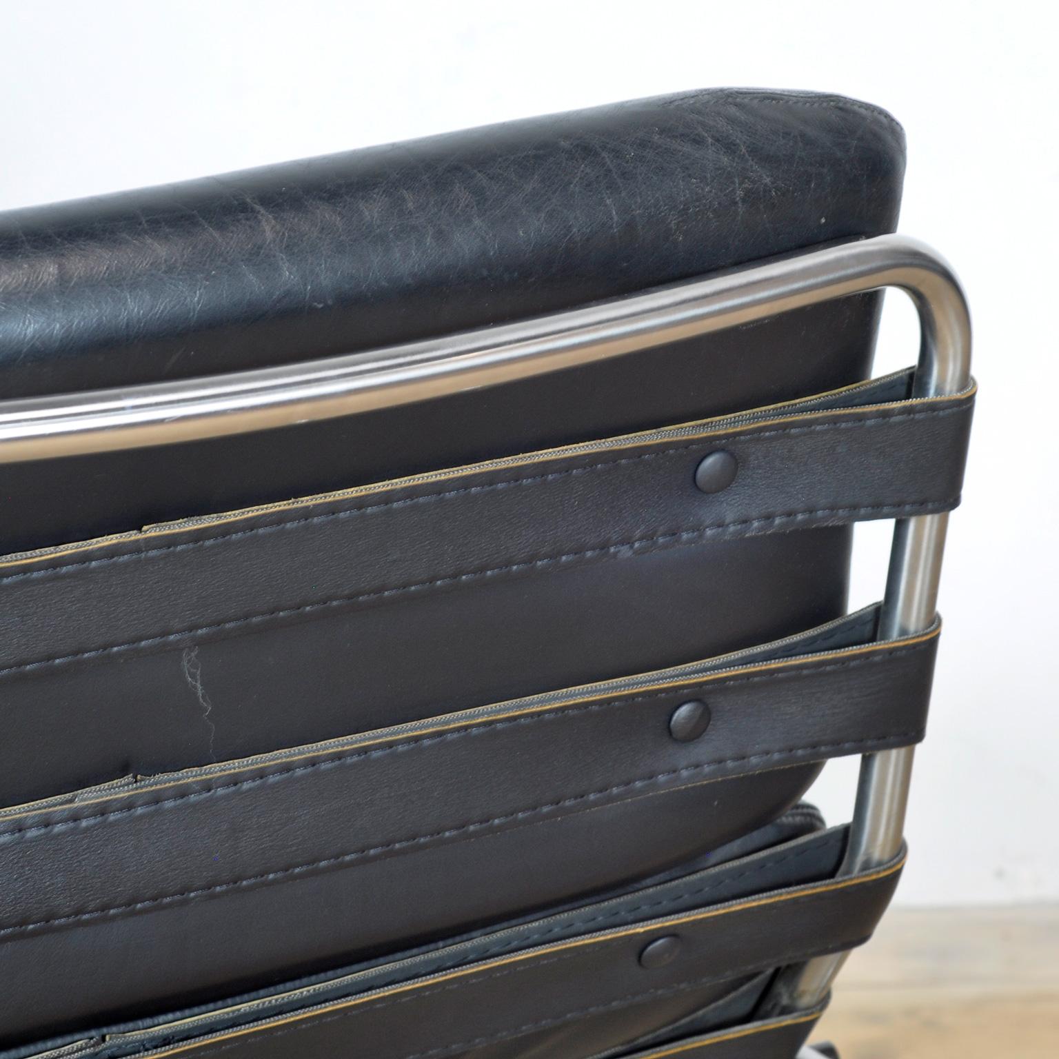 Nagoya SZ09 schwarzer Loungesessel von Martin Visser, 1960er Jahre (Leder) im Angebot