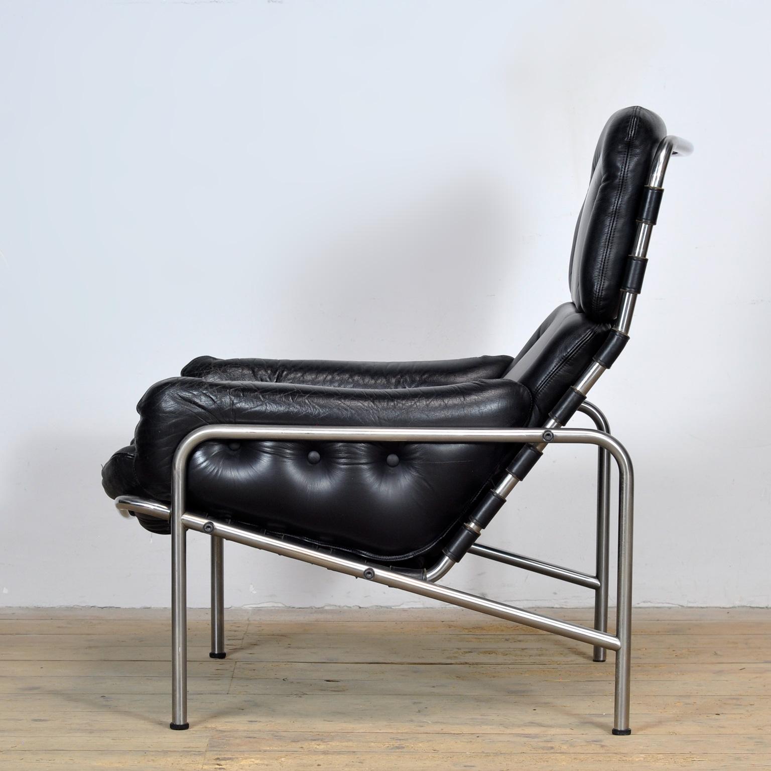 Nagoya SZ09 schwarzer Loungesessel von Martin Visser, 1960er Jahre im Angebot 1