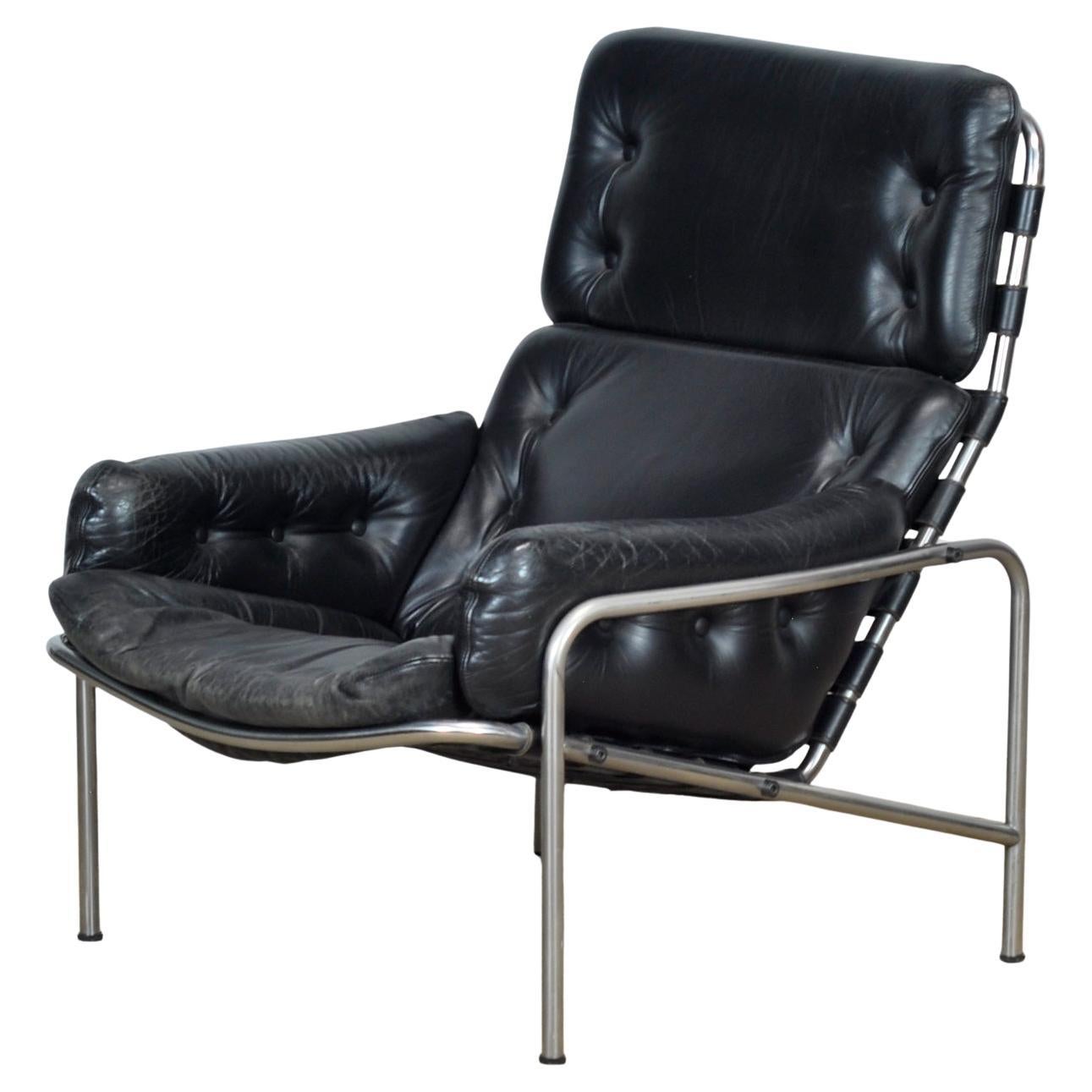 Nagoya SZ09 schwarzer Loungesessel von Martin Visser, 1960er Jahre im Angebot