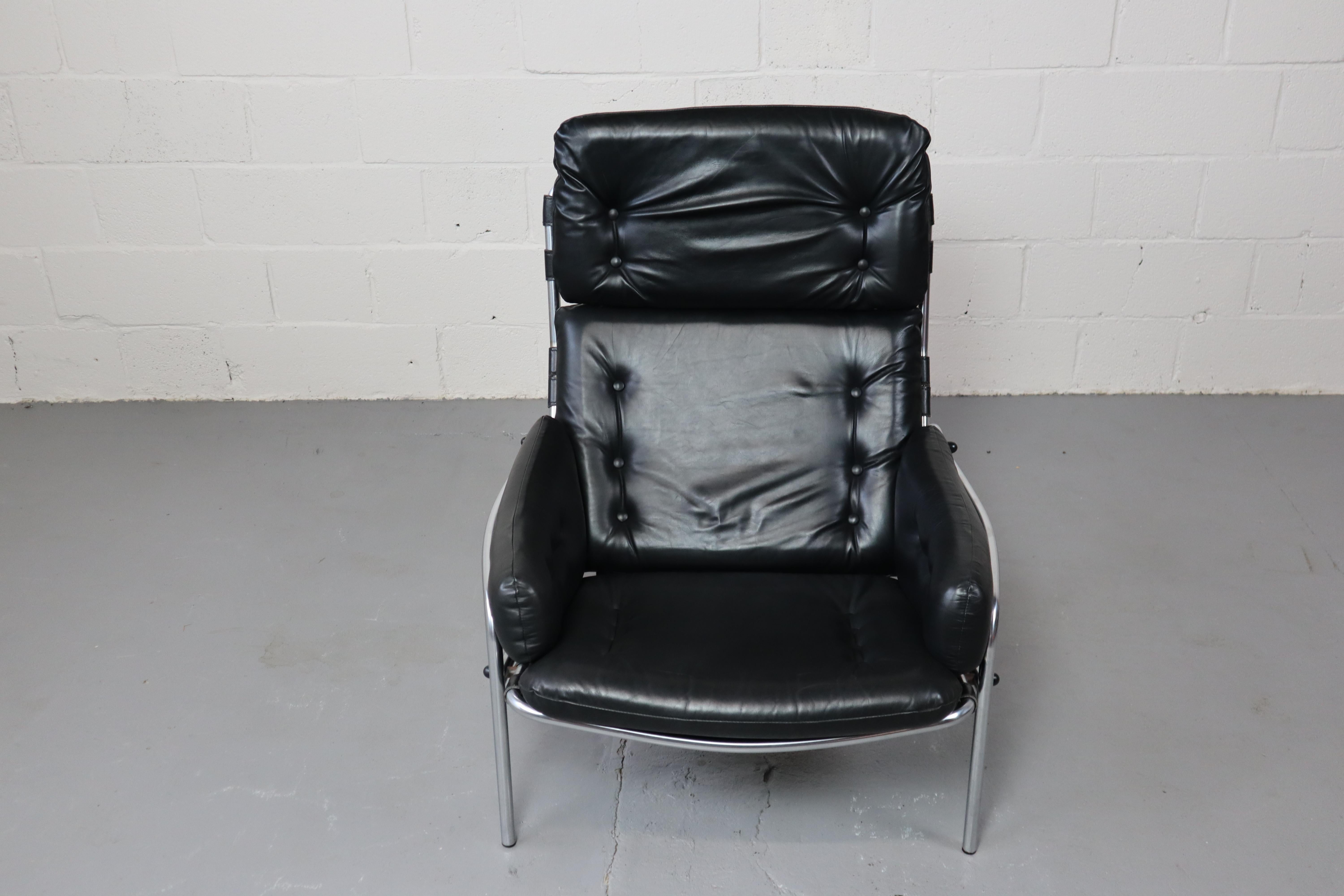 20th Century Nagoya SZ09 black lounge chair by Martin Visser for 't Spectrum Netherlands For Sale