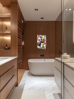 Bickering - Original Vibrant Colorful Pop Art Painting w/ Cartoon Characters