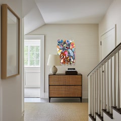 Catch Me If You Can - Lebendige, farbenfrohe Original-Pop-Art mit Cartoon-Charakteren