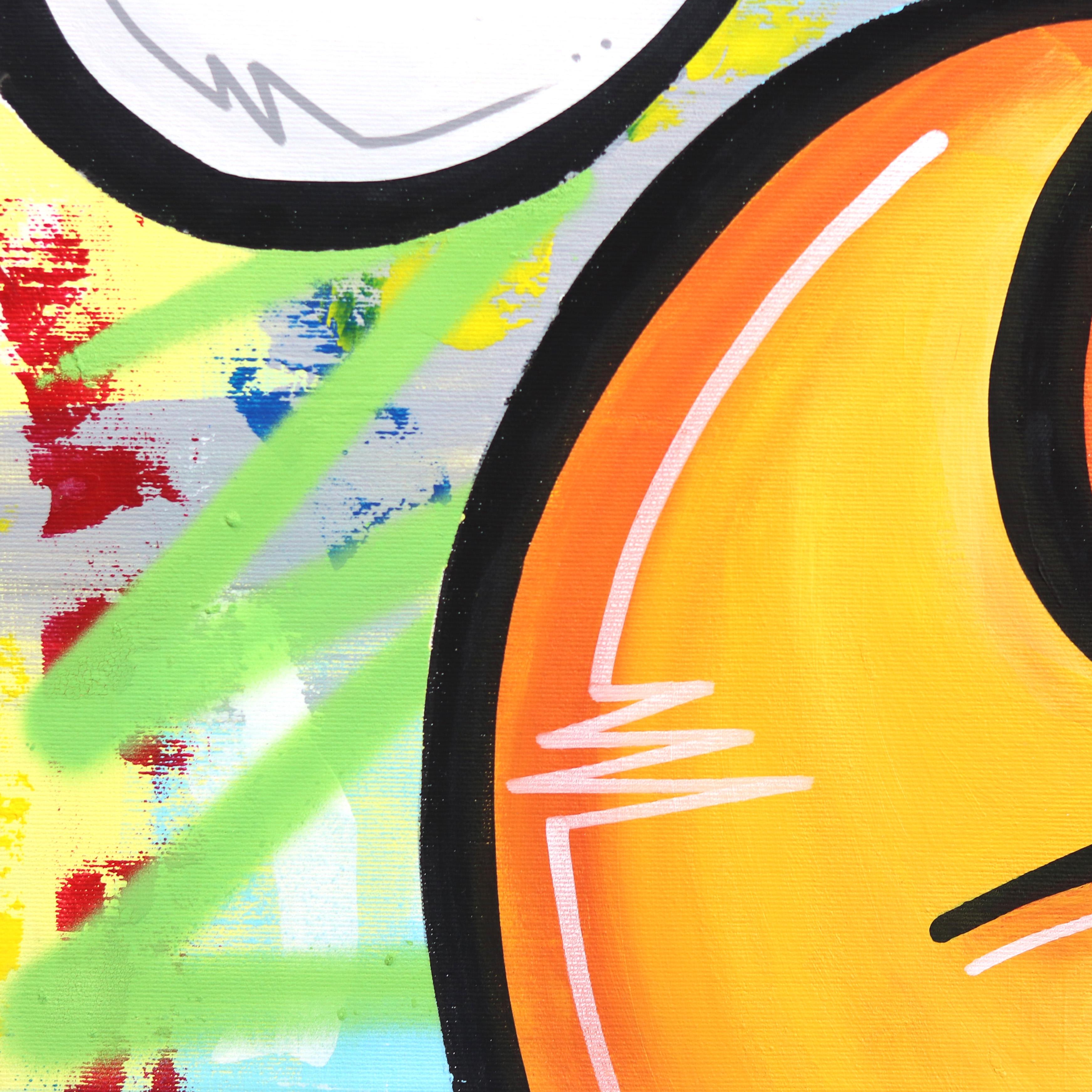 Il Paese dei Sogni di Topolino - Pittura Pop Art originale con personaggio dei cartoni animati in vendita 1