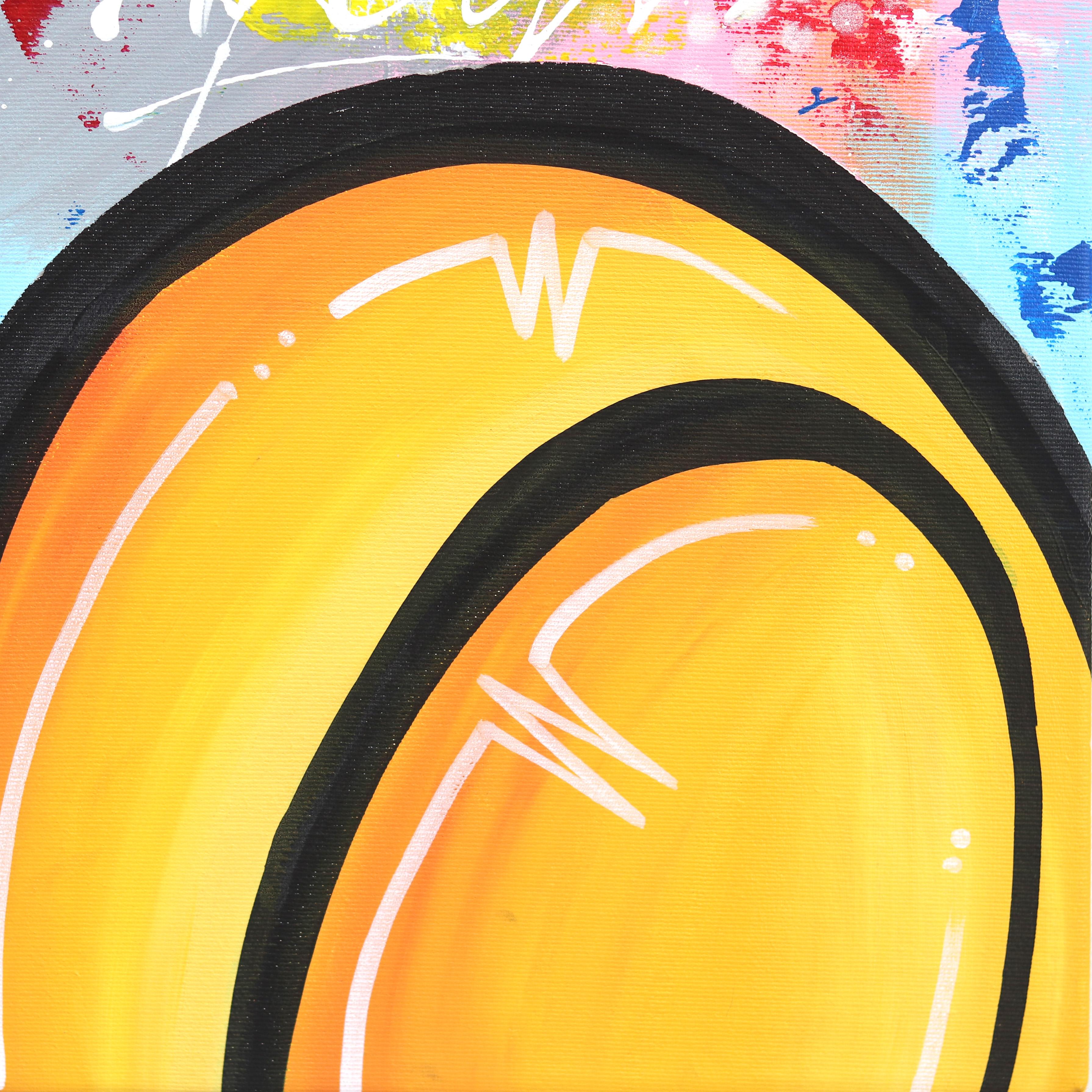 Il Paese dei Sogni di Topolino - Pittura Pop Art originale con personaggio dei cartoni animati in vendita 6