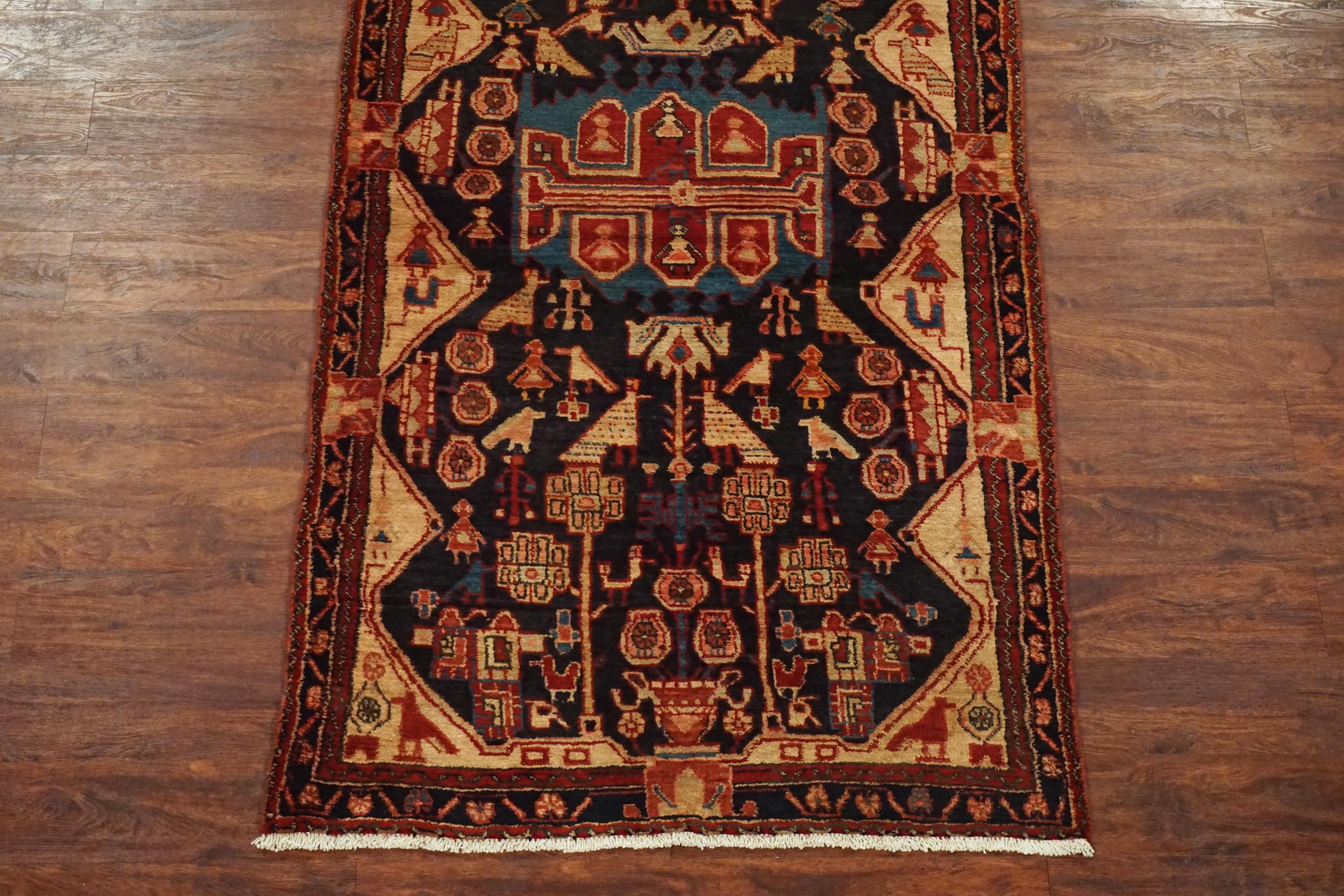 Hand-Knotted Nahavand Gallery Runner, circa 1940 For Sale