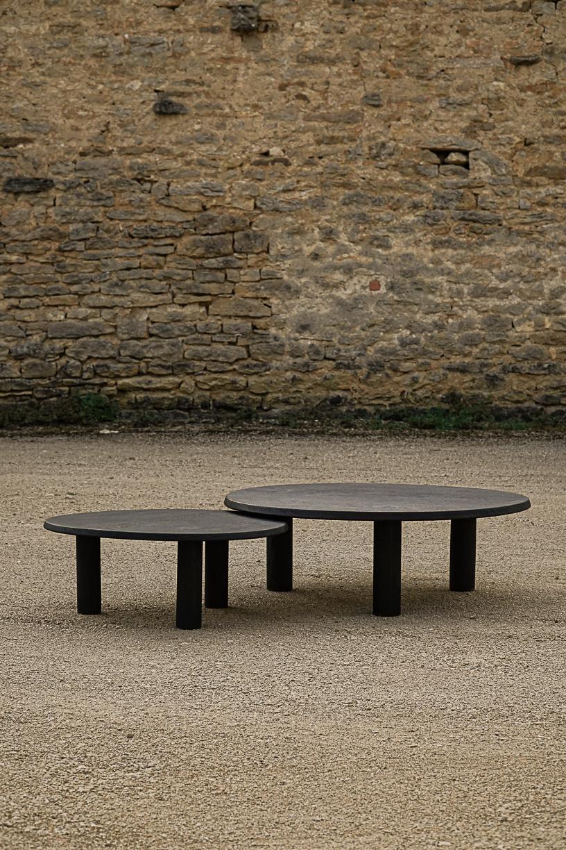 Nahele Small Burnt Oak Table by La Lune For Sale 11