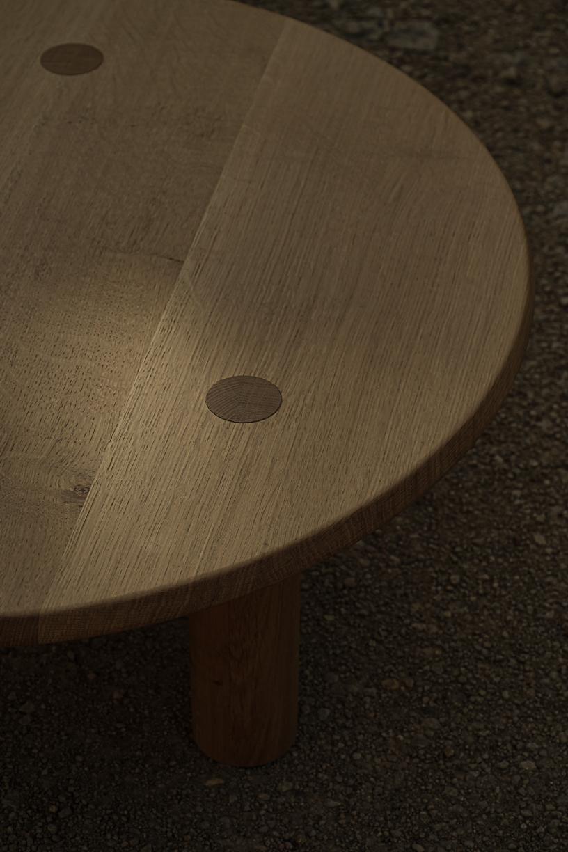 Nahele Varnished Oak Table by La Lune For Sale 5