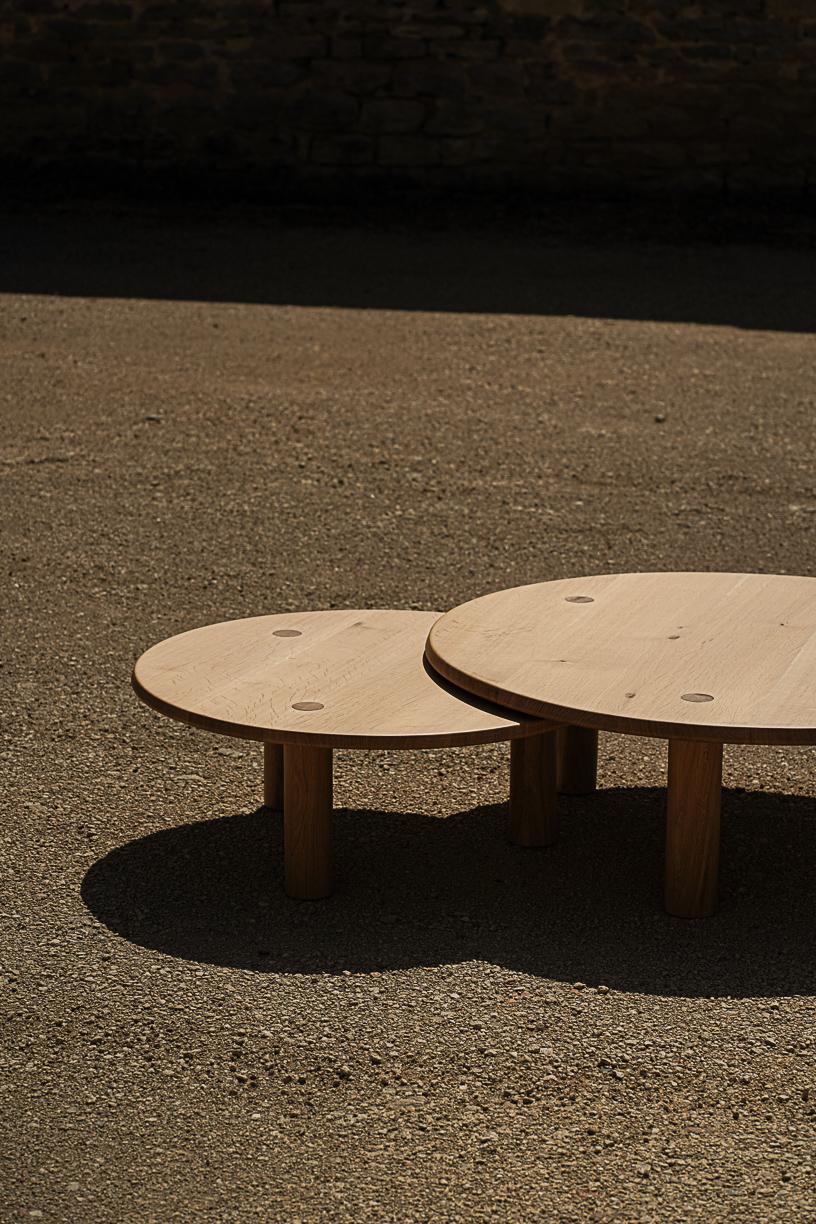 Nahele Varnished Oak Table by La Lune For Sale 8