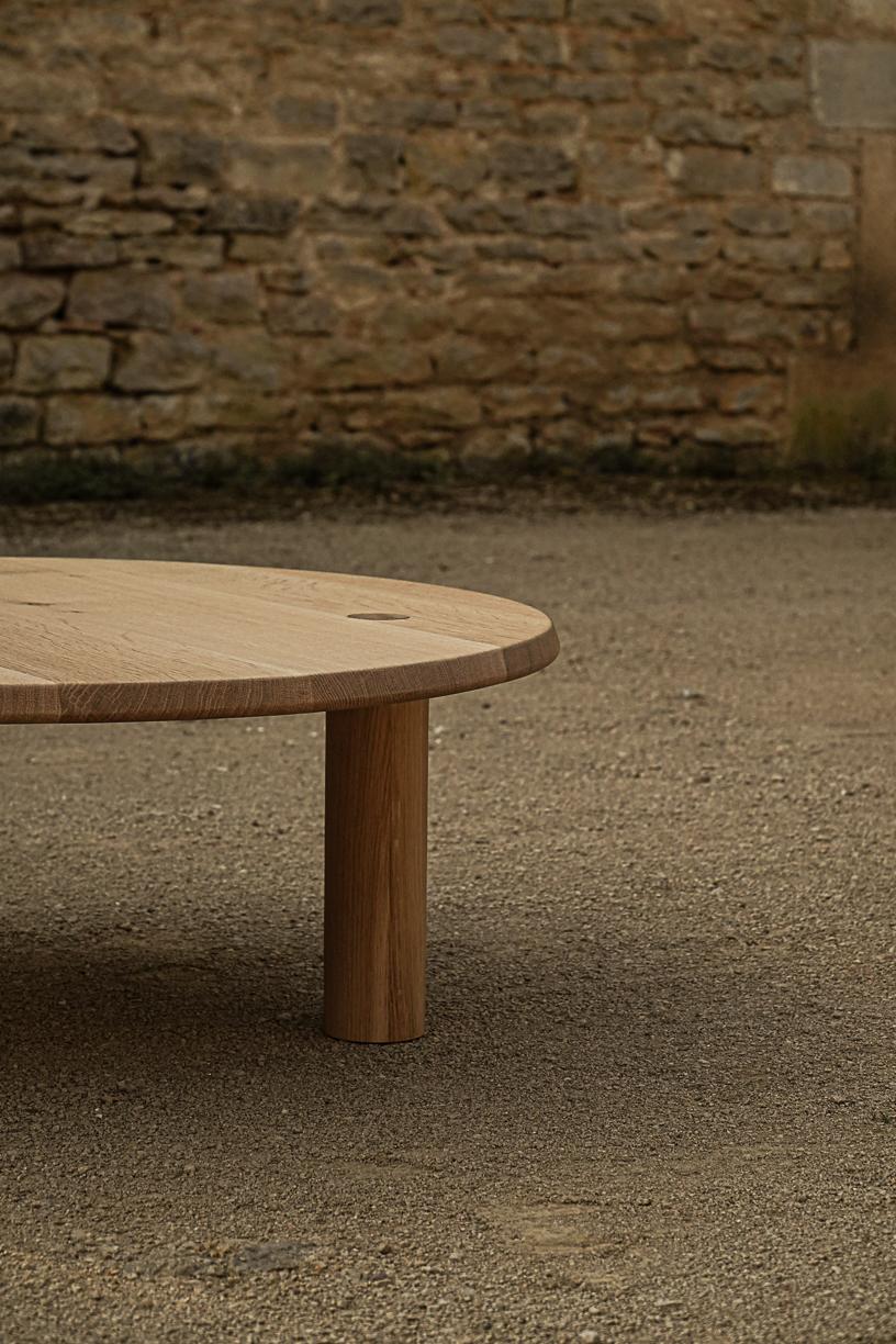 Nahele Varnished Oak Table by La Lune For Sale 11