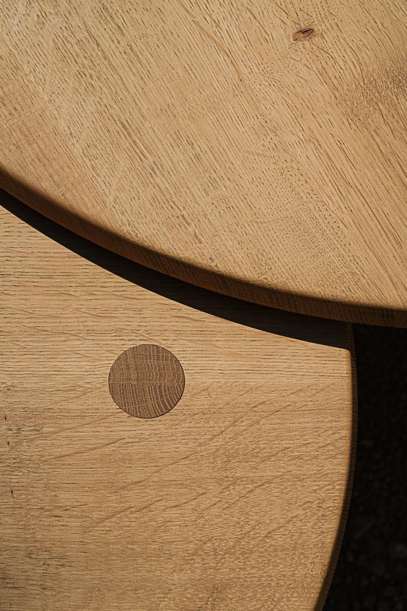 Other Nahele Varnished Oak Table by La Lune For Sale
