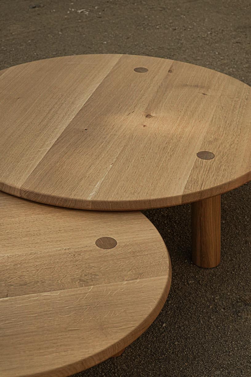 Nahele Varnished Oak Table by La Lune For Sale 2