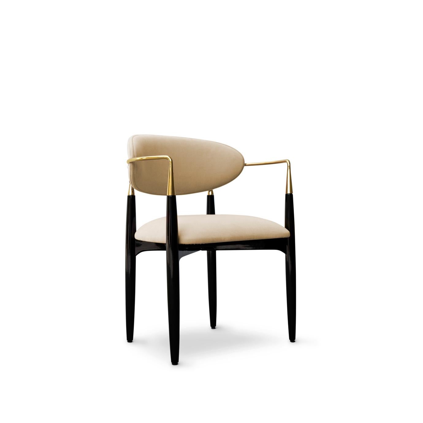 Portuguese Unique Dining Chair with Hand Details - Nahéma Chair For Sale
