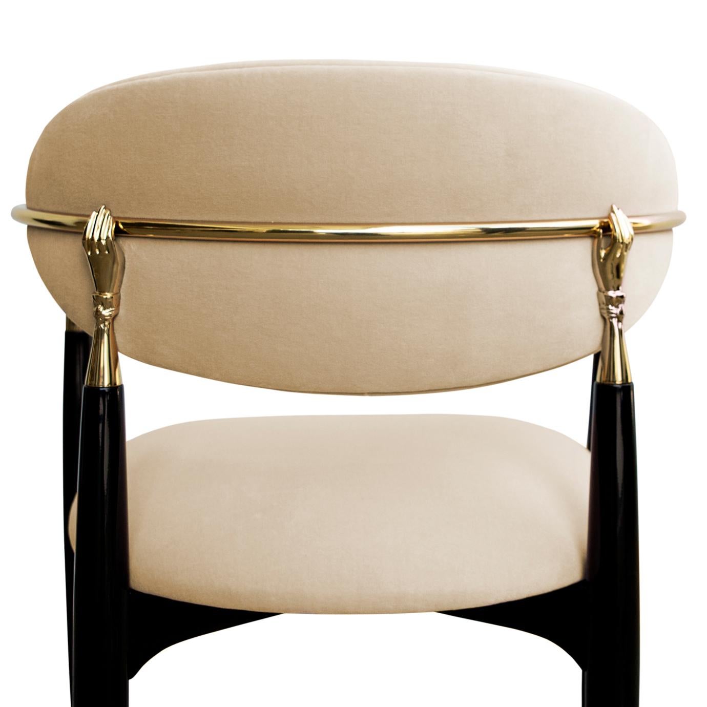Brass Nahéma Luxury Chair For Sale
