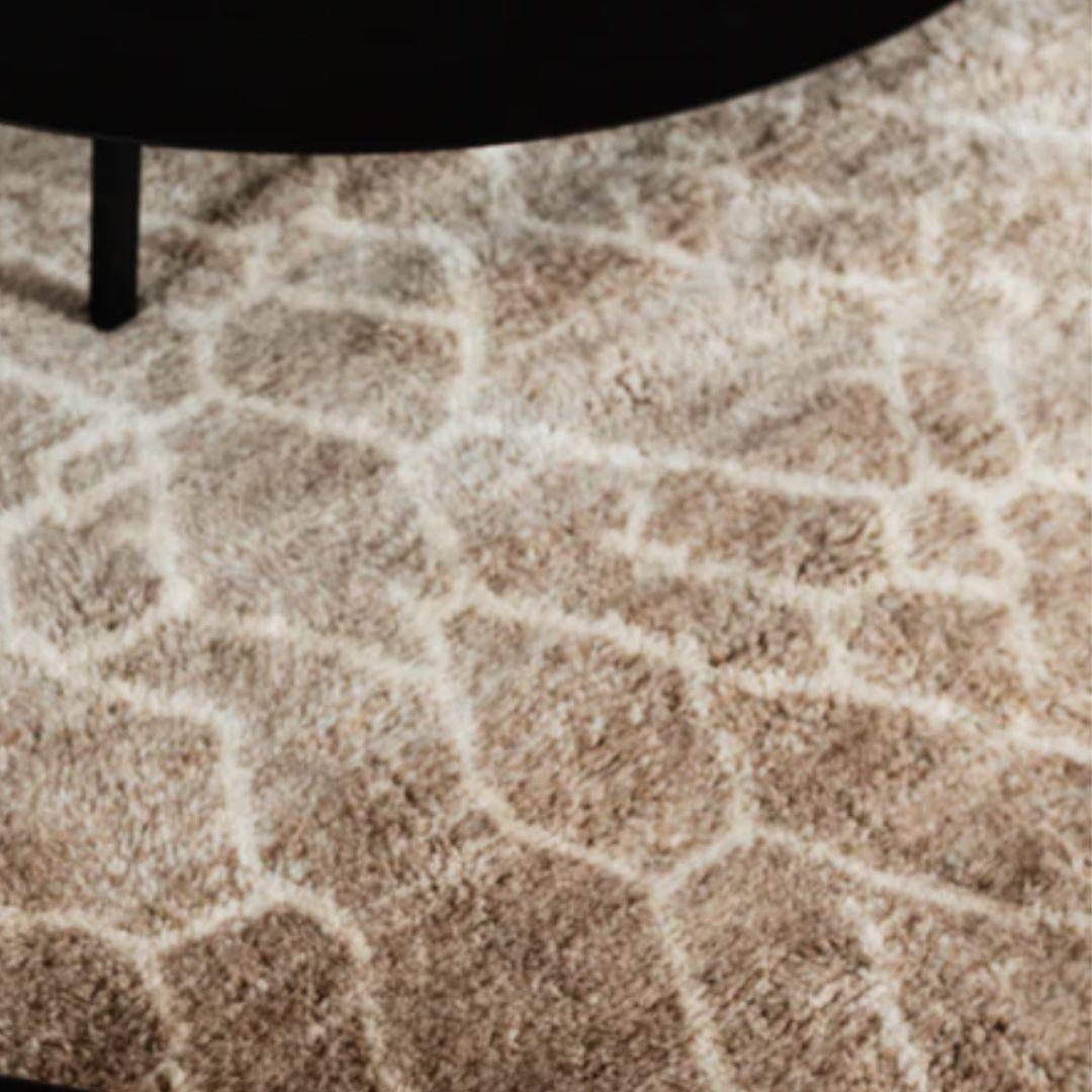 Marocchino Tappeto in lana berbera personalizzato NAHL Moderno tessuto a mano Grande Minimalista Contemporaneo in vendita