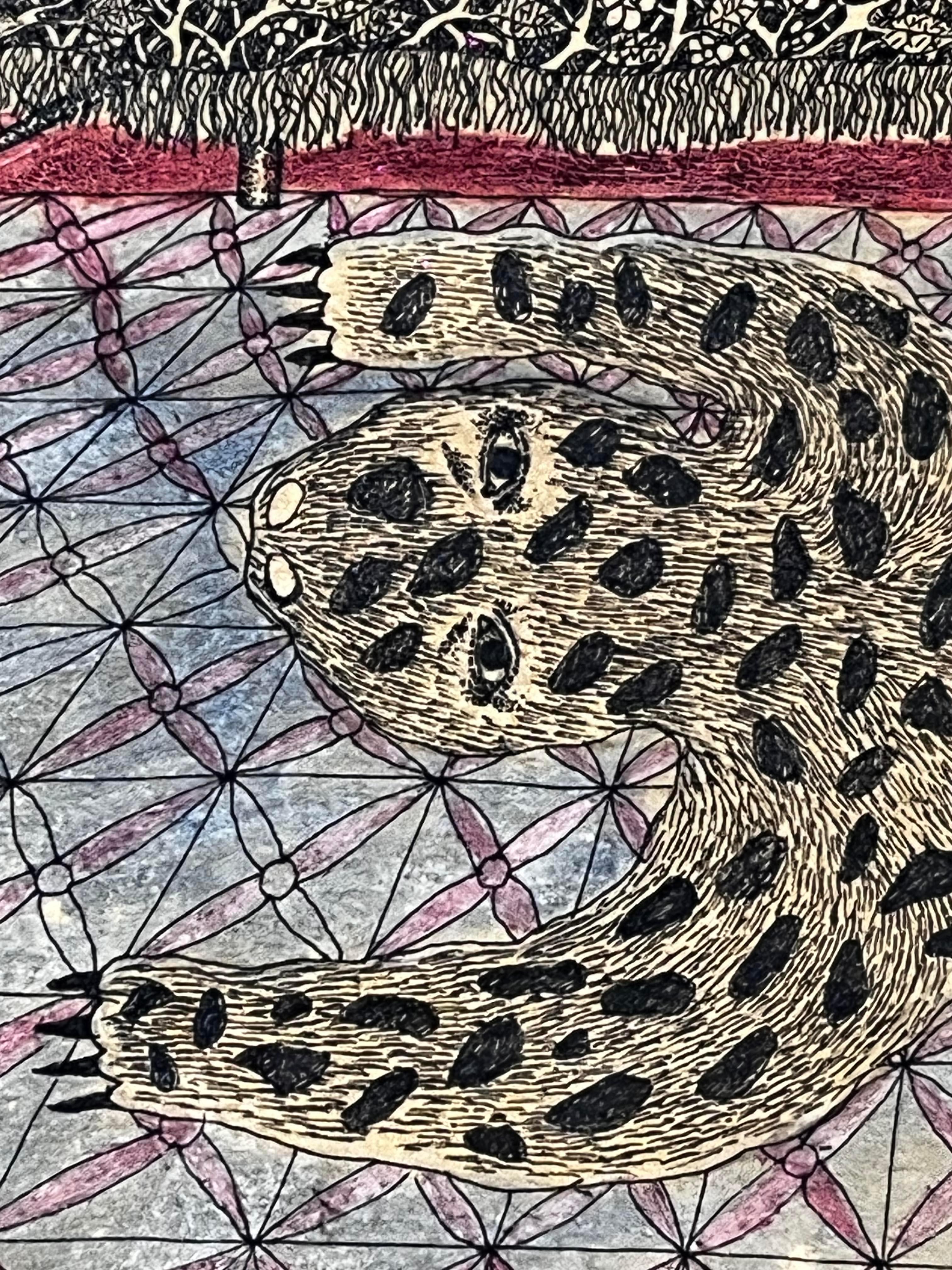 Fine XX secolo Nahum B. Zenil Pittura a tecnica mista su cartone in vendita