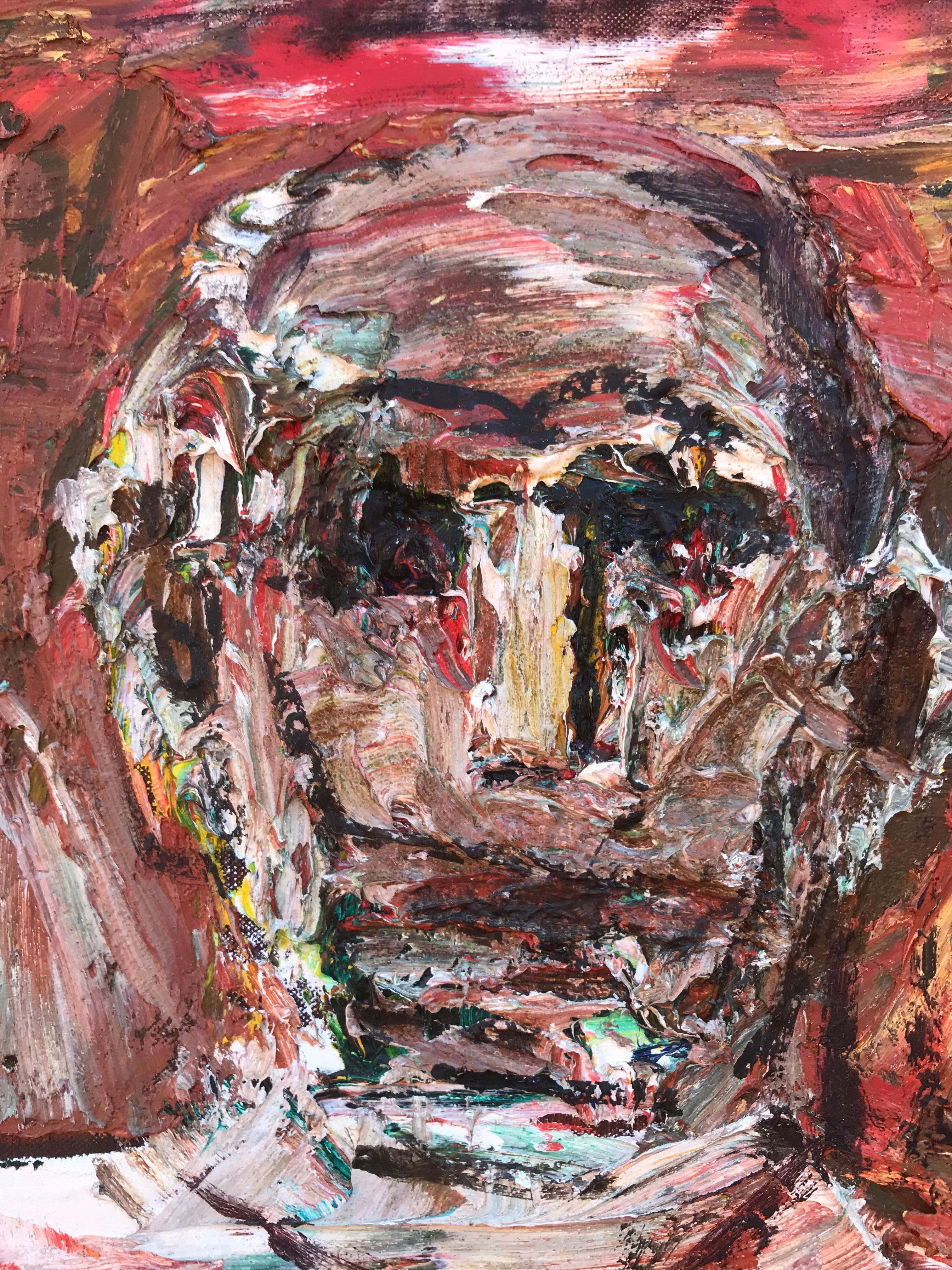 “Artist Self Portrait” - Painting by Nahum Tschacbasov