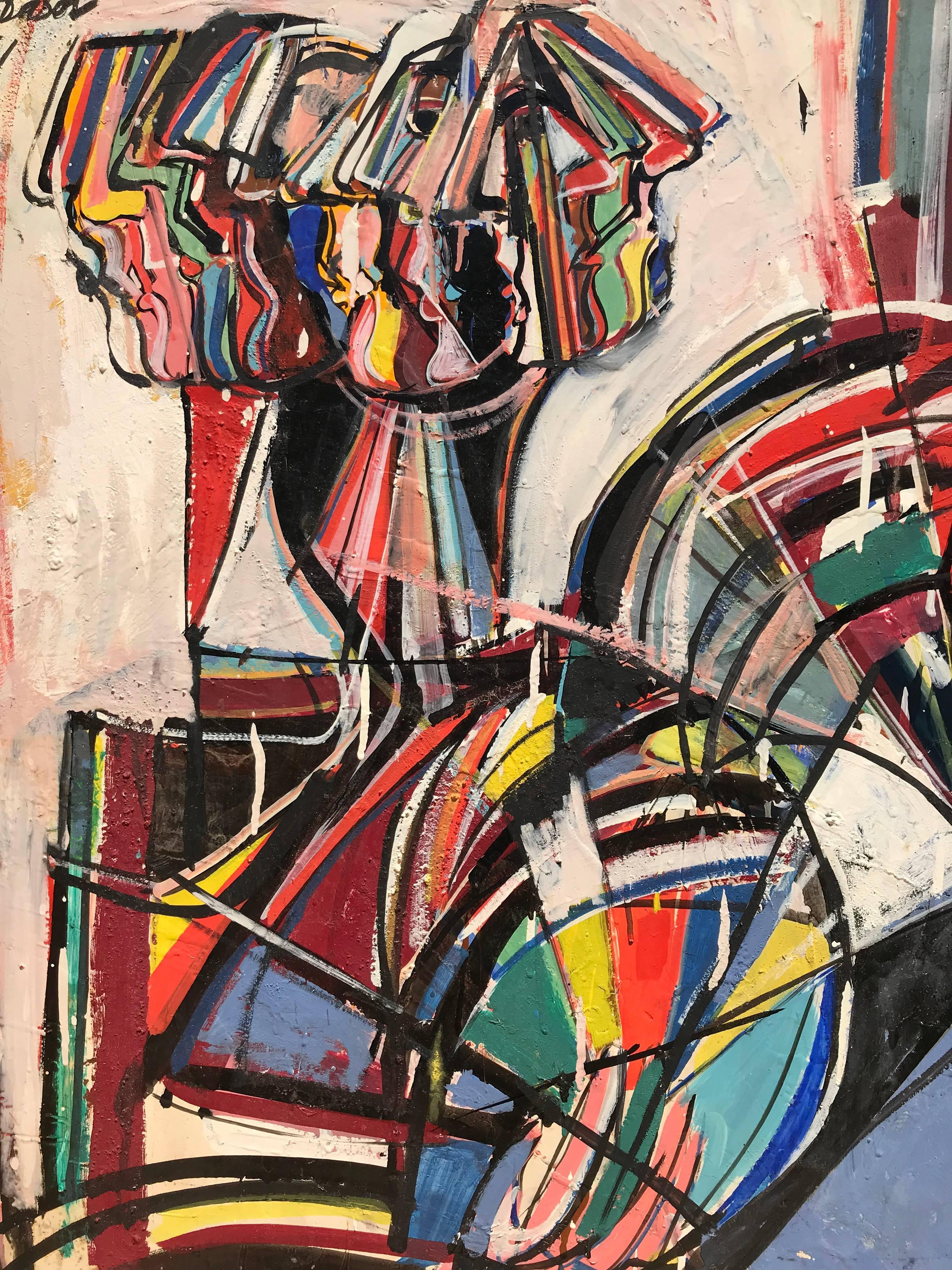 “Profiles, 1954” - Painting by Nahum Tschacbasov