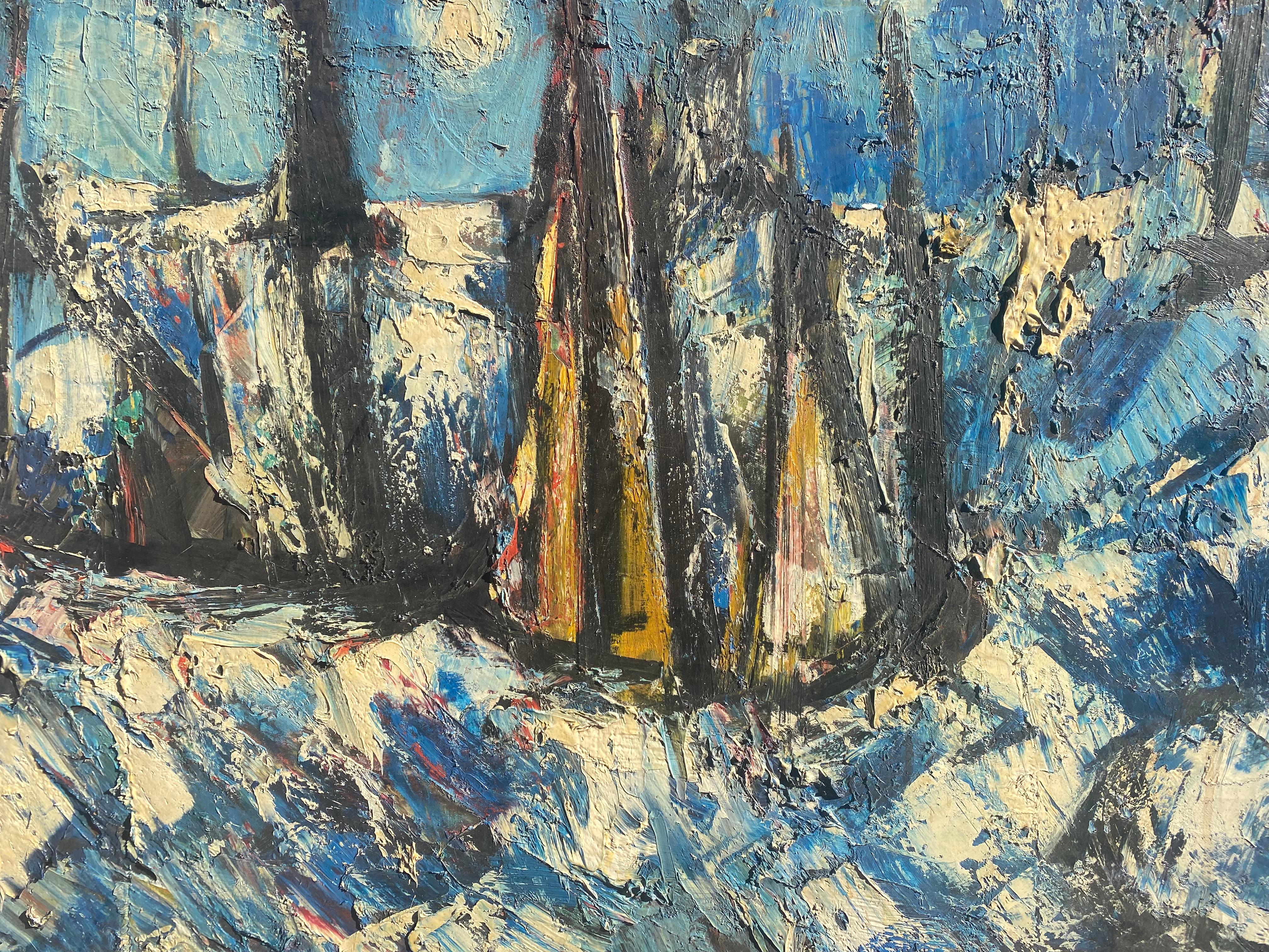 Mers agitées - Painting de Nahum Tschacbasov