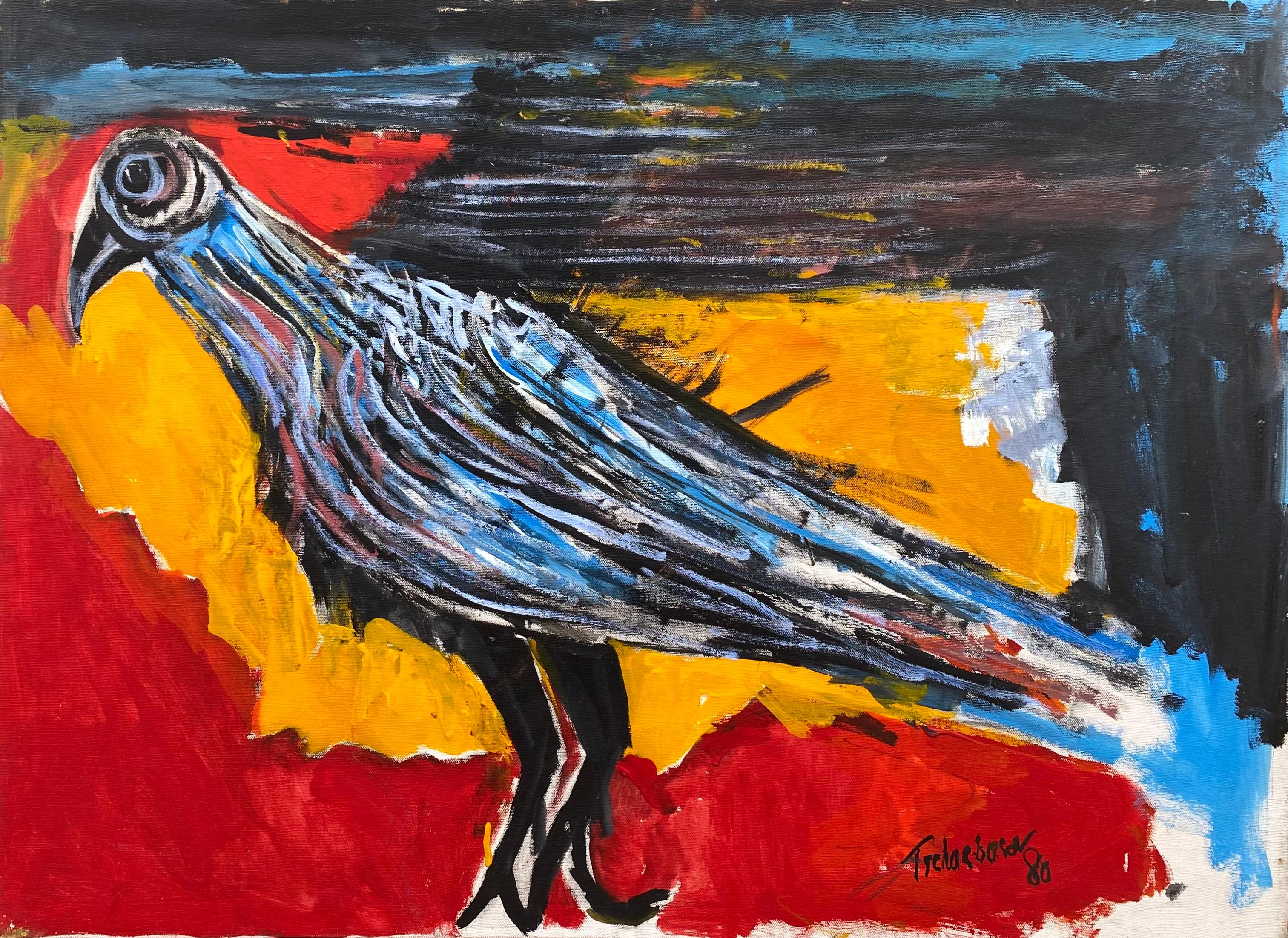 “The Bird” - Painting by Nahum Tschacbasov
