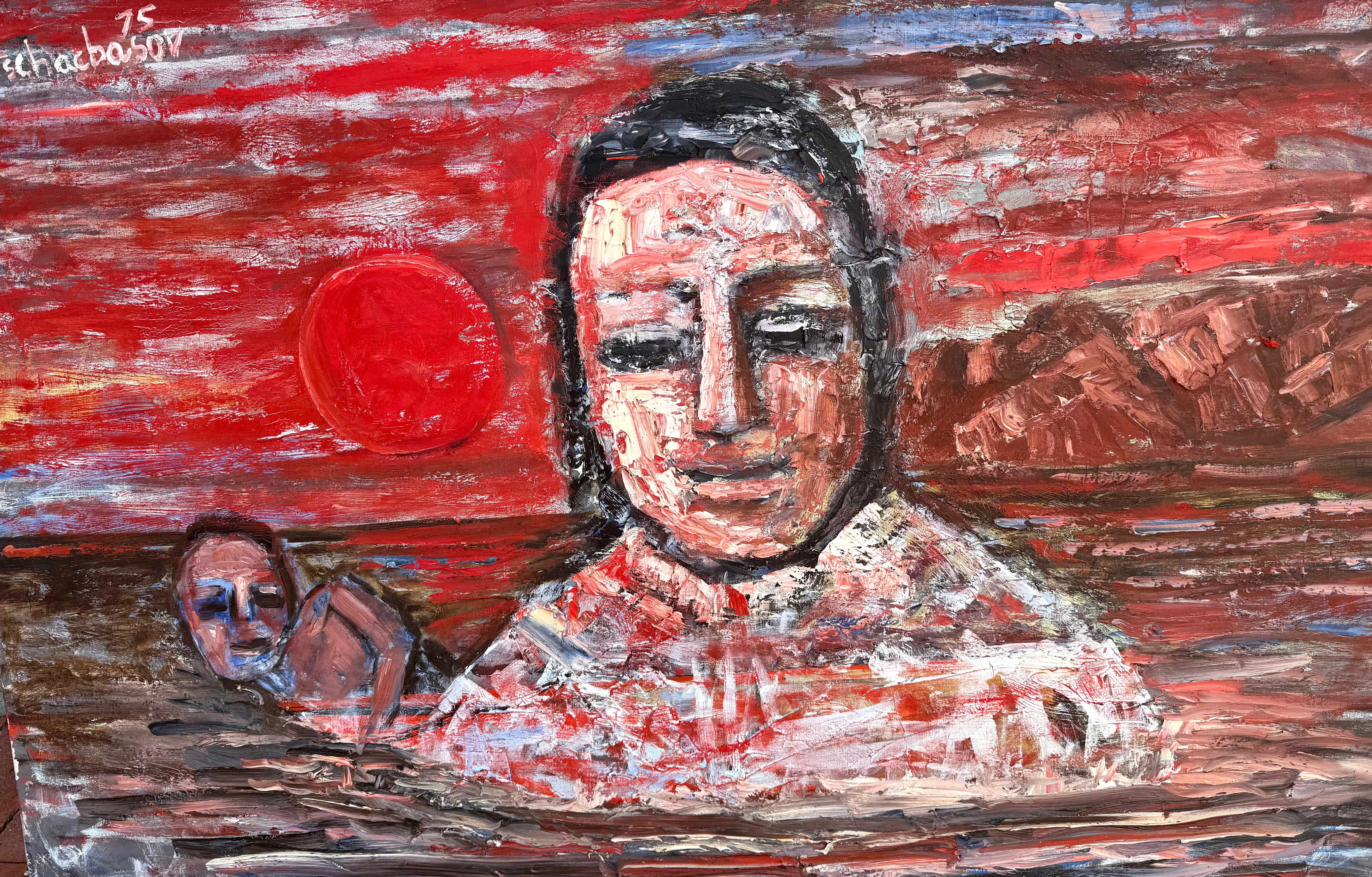 “Untitled” - Painting by Nahum Tschacbasov