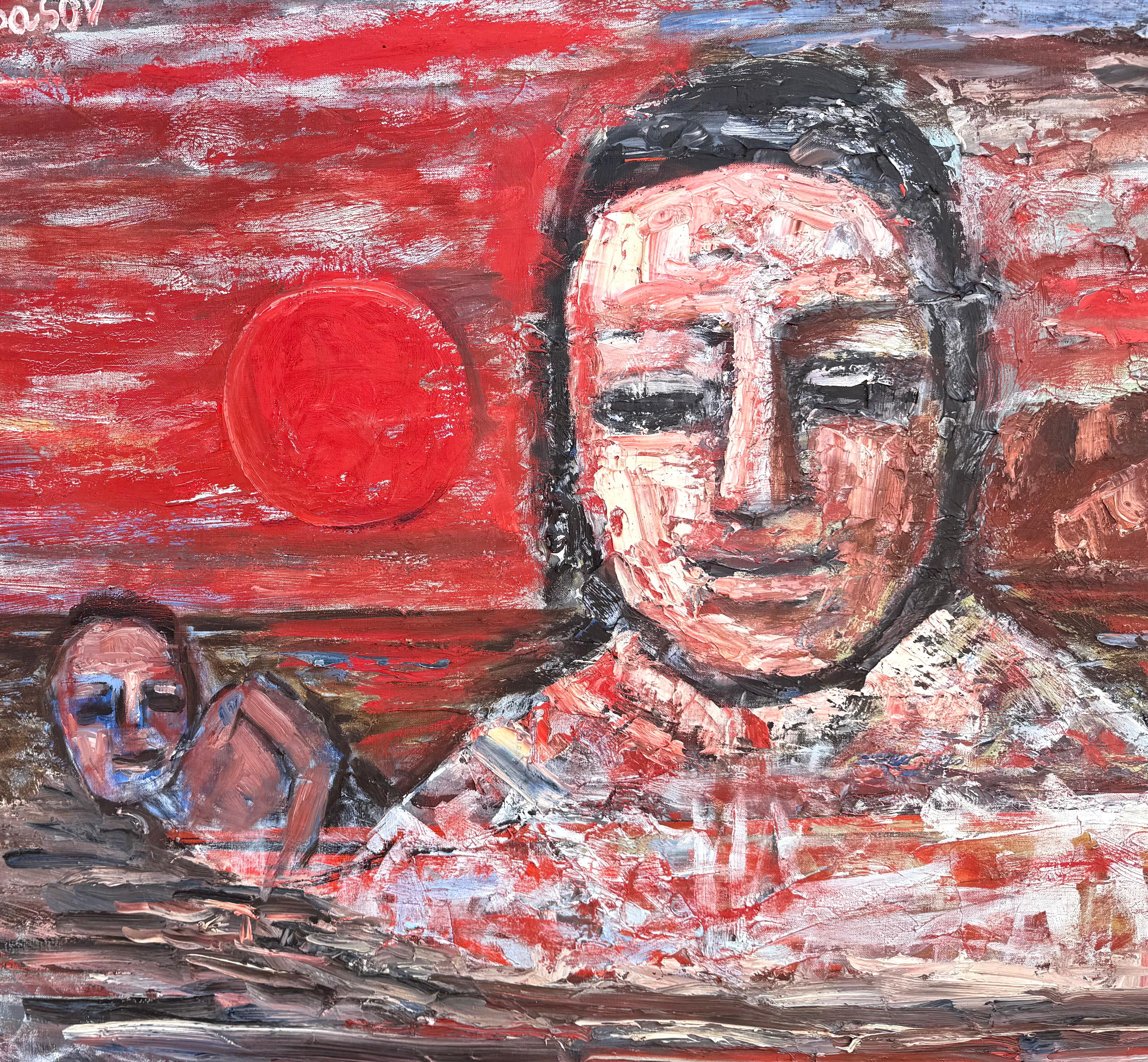 “Untitled” - Post-Modern Painting by Nahum Tschacbasov
