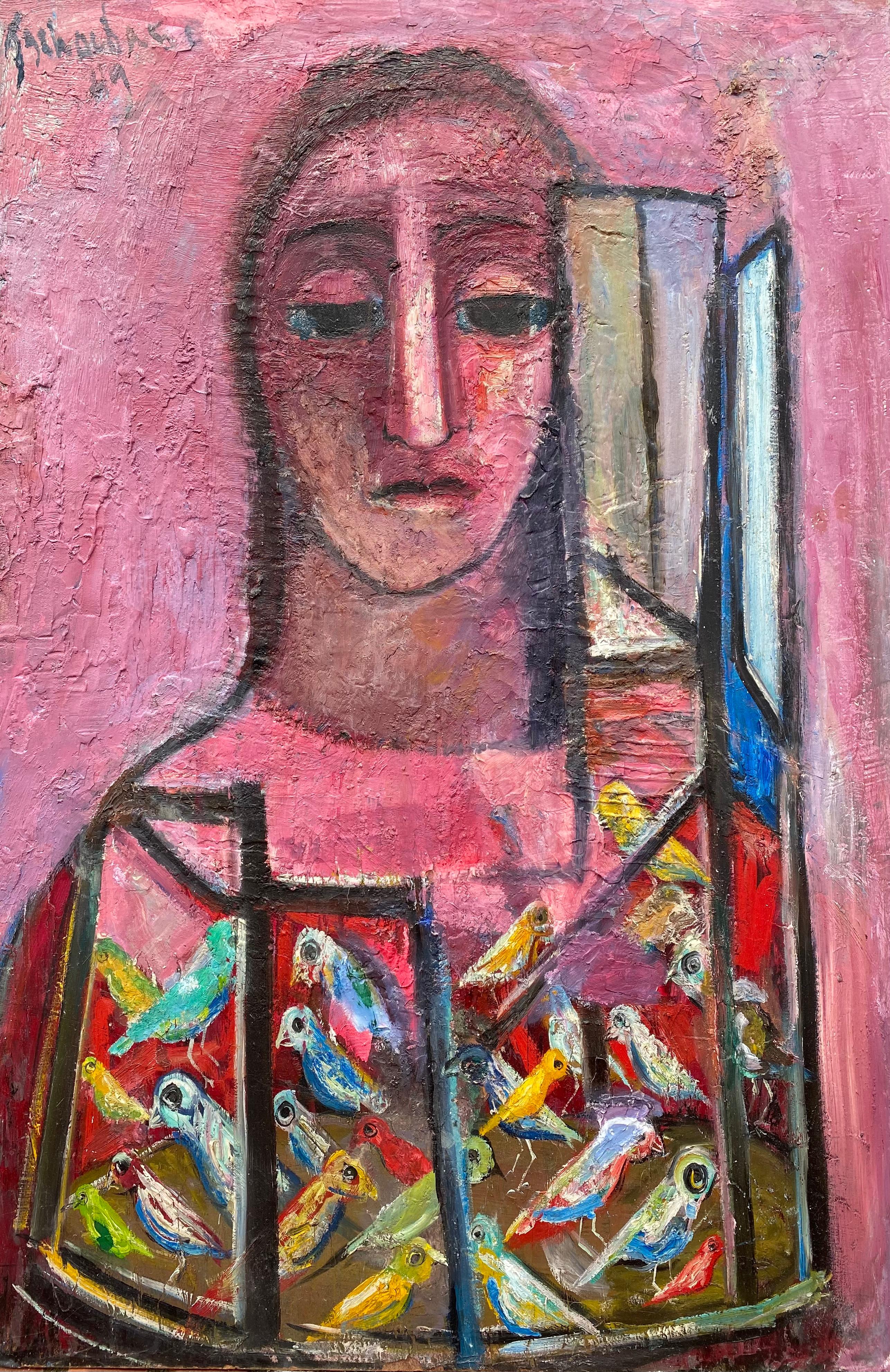“Woman and Birds”