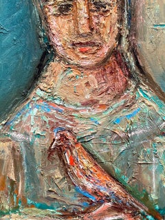 “Woman Holding Bird”