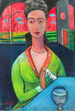 Woman with a Goldfish